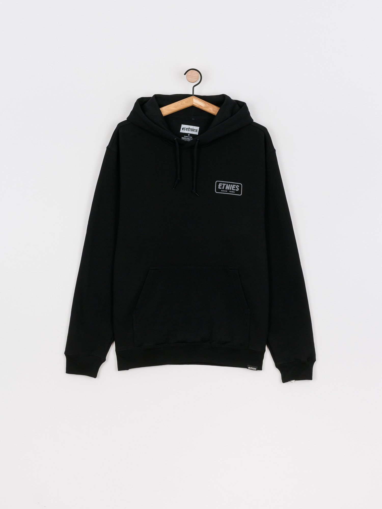 Etnies Quality Control HD Kapucnis pulóver (black/charcoal)