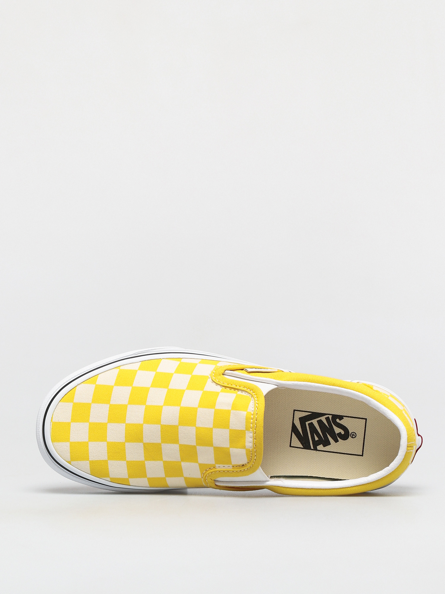 Vans Classic Slip On Cipők (checkerboard cyber yellow/true white)
