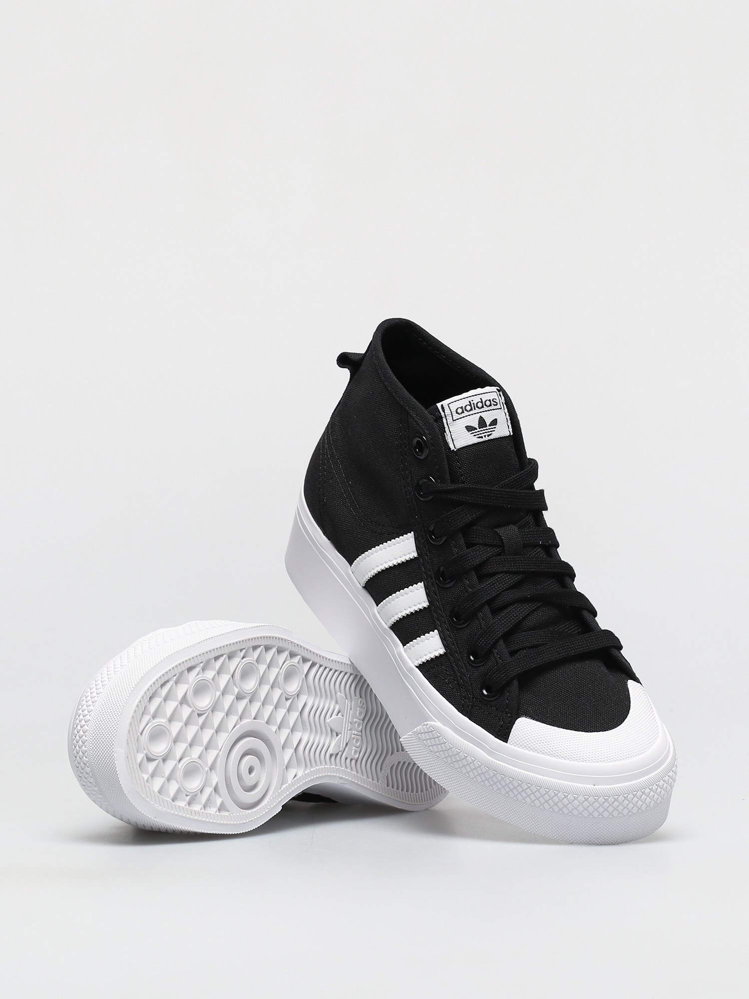 adidas Originals Nizza Platform Mid Wmn Cipők (cblack/ftwwht/ftwwht)