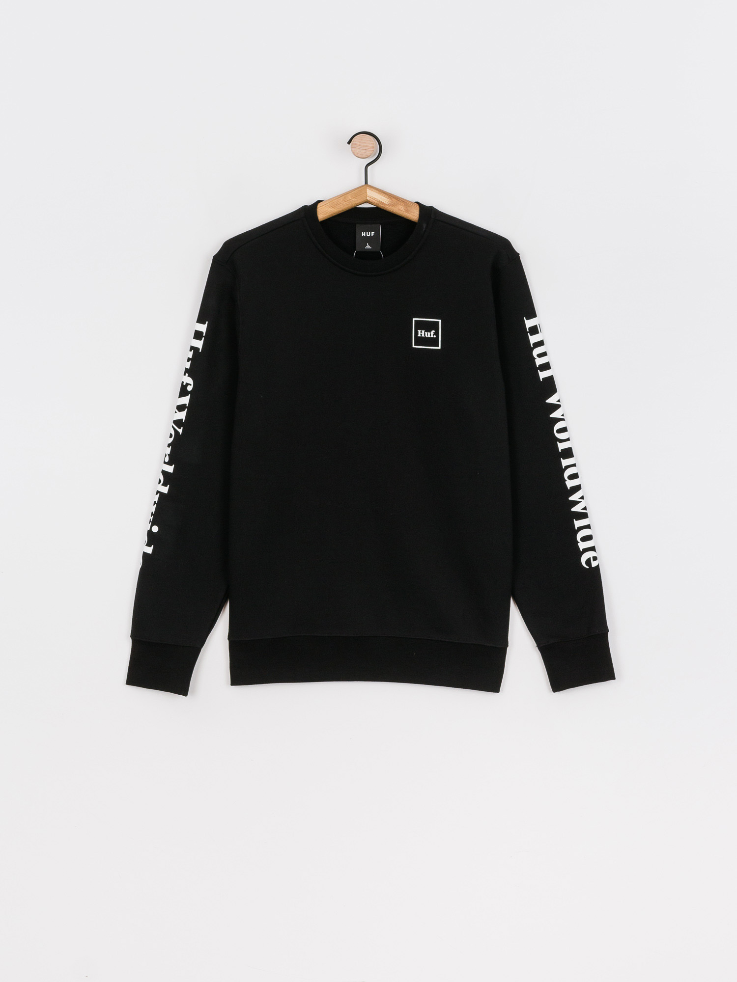 HUF Essentials Domestic Pulóver (black)