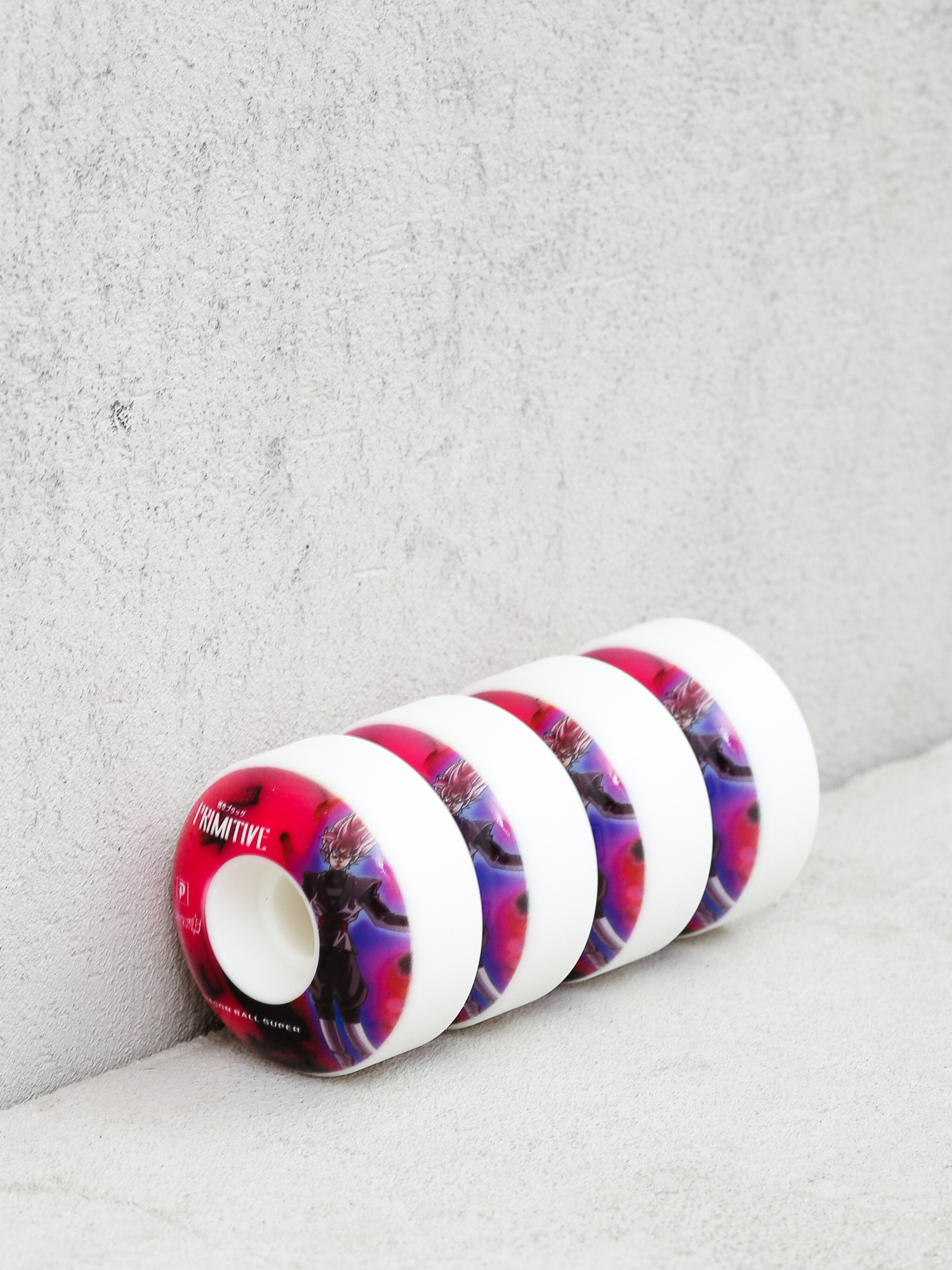 Primitive Goku Black Rose Swirl Gördeszka kerék (white)