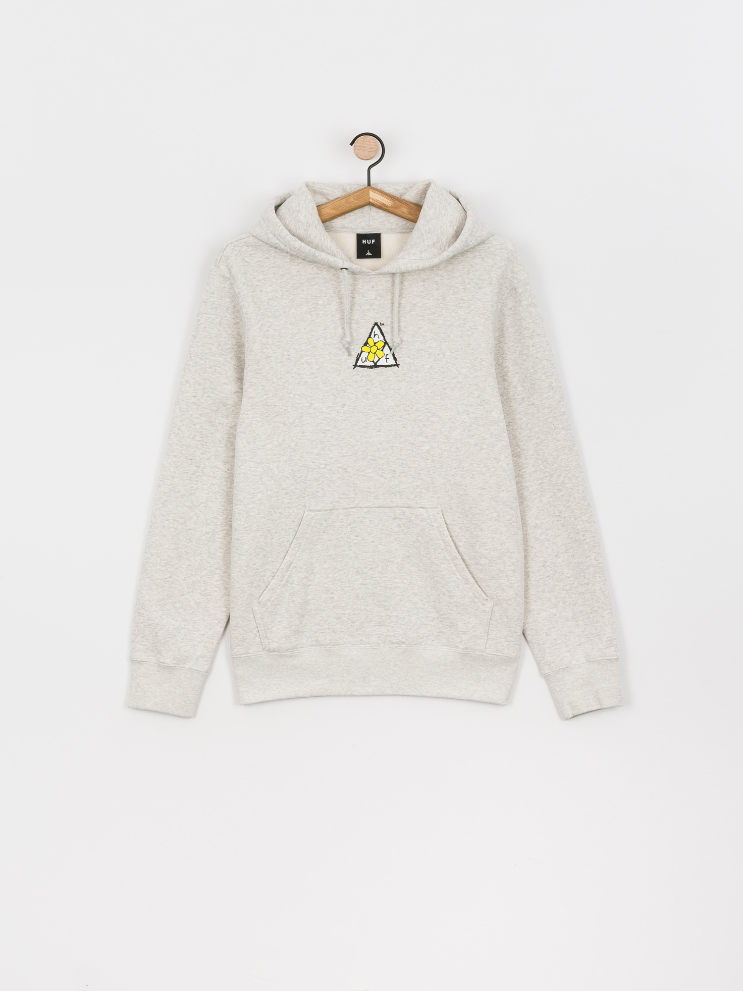 HUF Pushing Daisies TT HD Kapucnis pulóver (athletic heather)