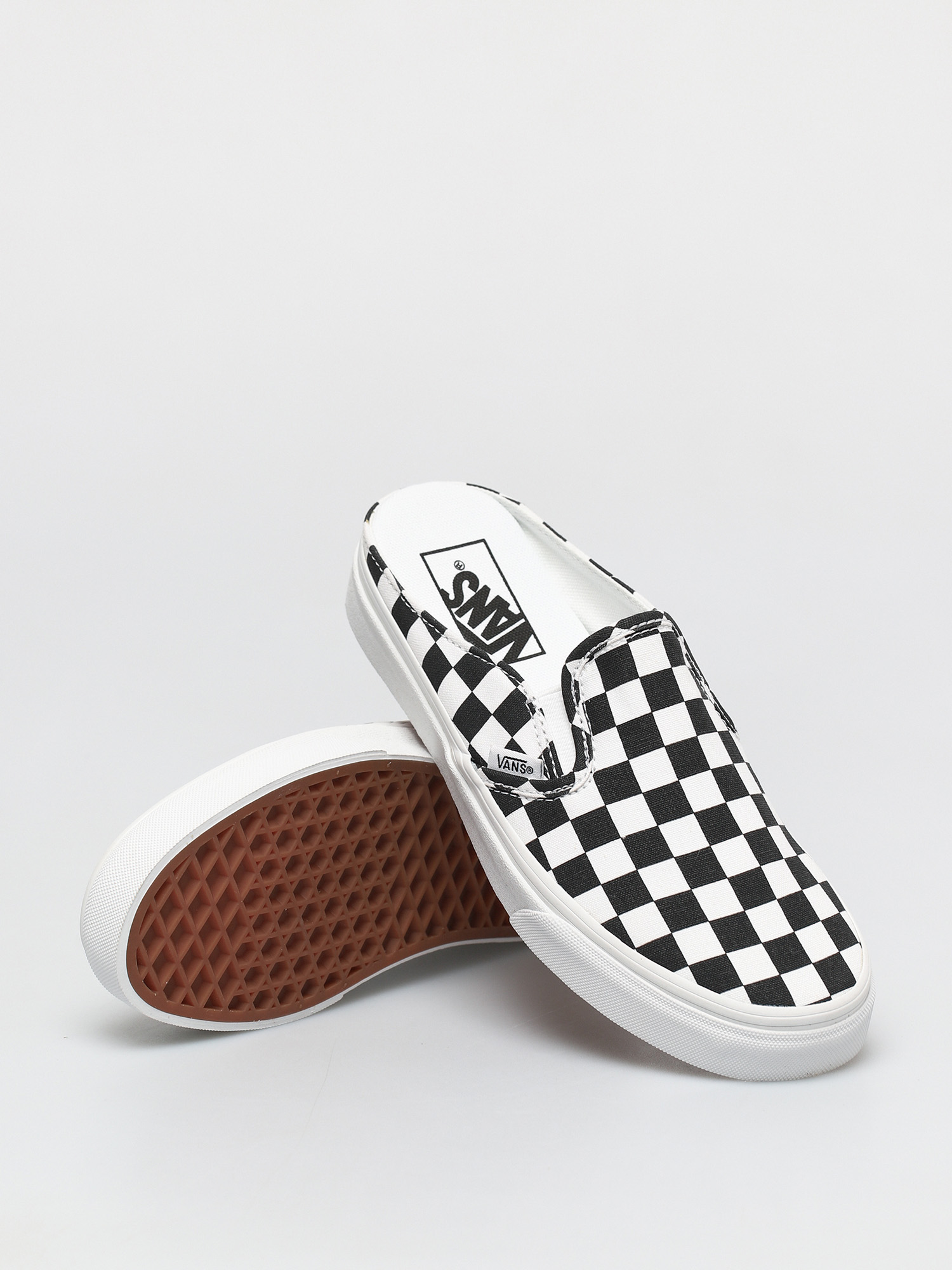 Vans Classic Slip On Mule Cipők (checkerboard black/true white)