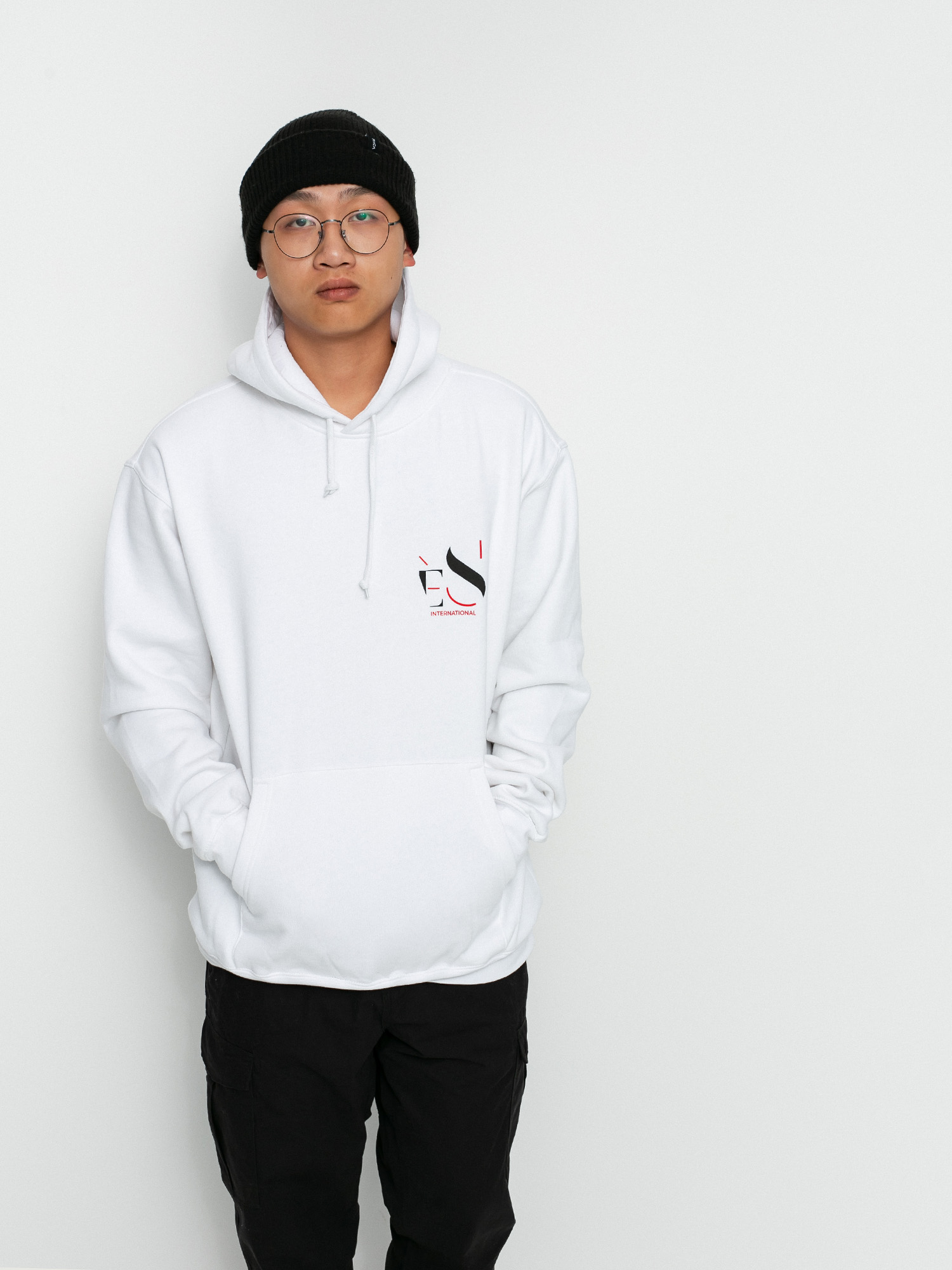 eS Cutout HD Kapucnis pulóver (white)