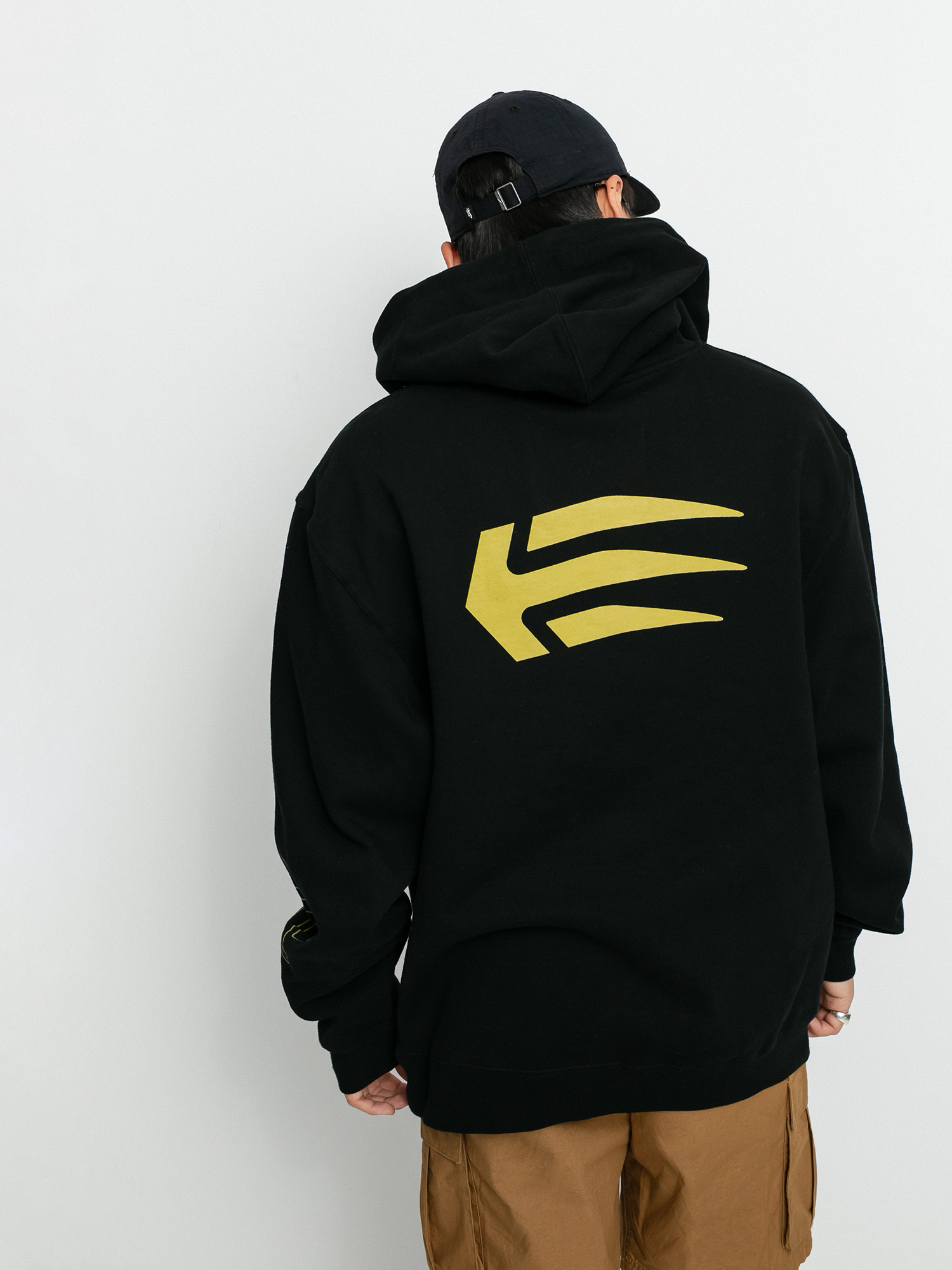 Etnies Joslin HD Kapucnis pulóver (black/gold)