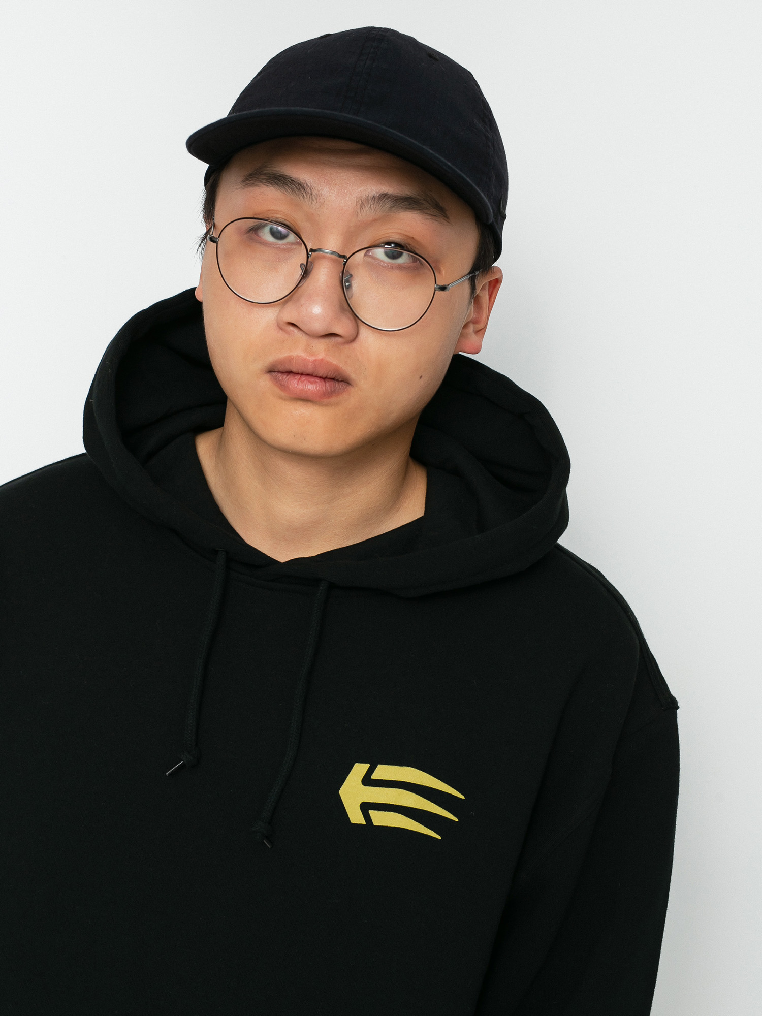 Etnies Joslin HD Kapucnis pulóver (black/gold)