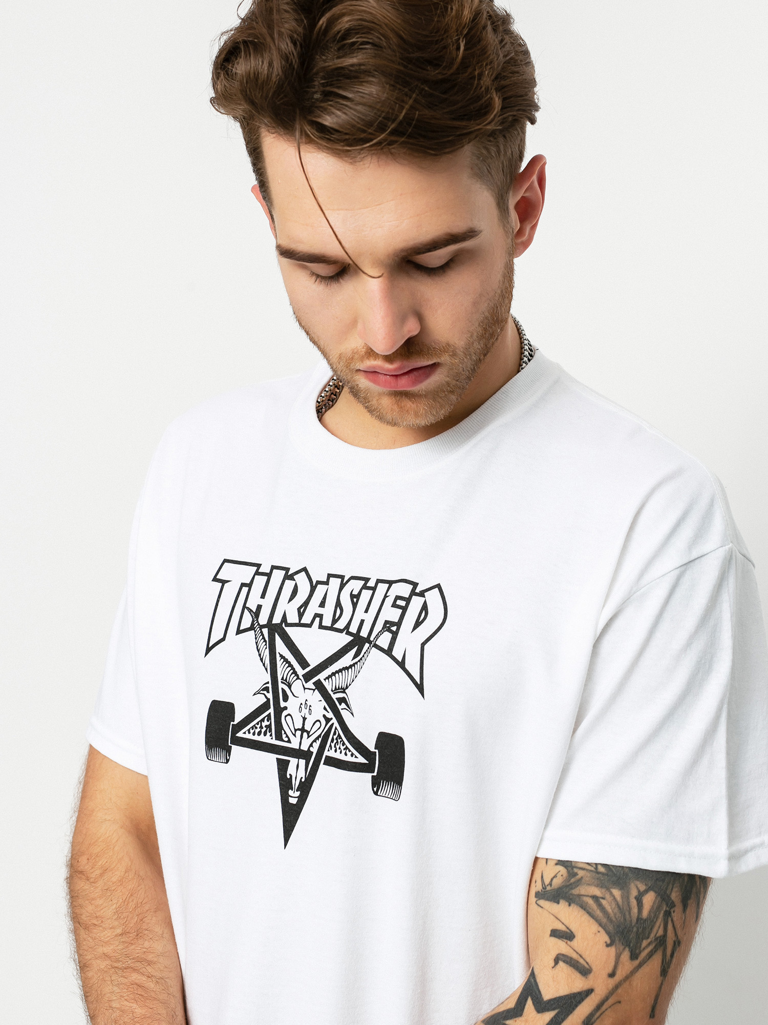 Thrasher Skate Goat Ujjatlan felső (white)