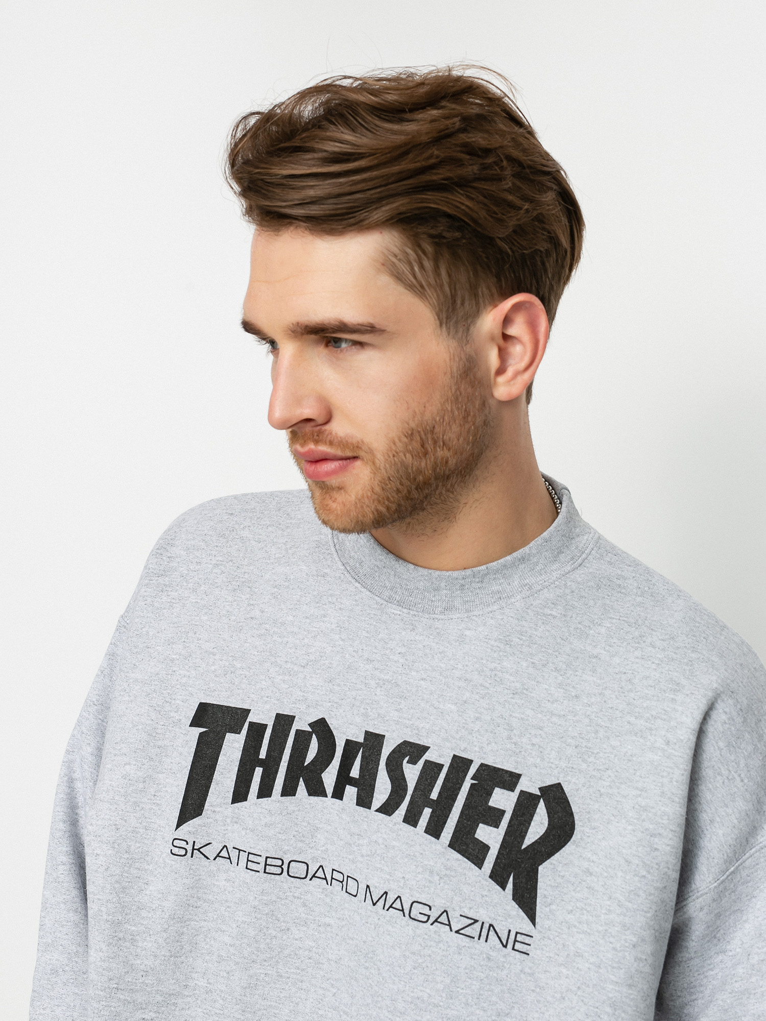 Thrasher Skate Mag Crew Pulóver (grey)