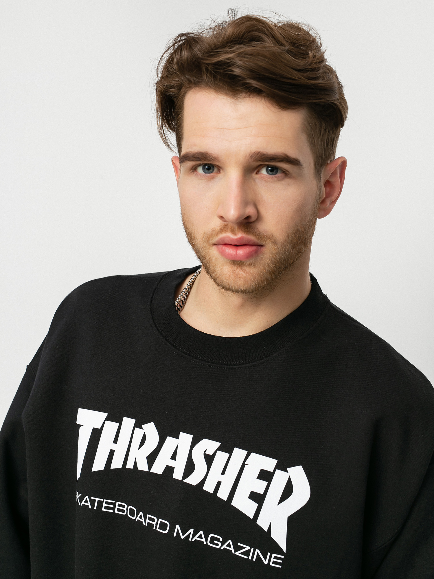 Thrasher Skate Mag Crew Pulóver (black)