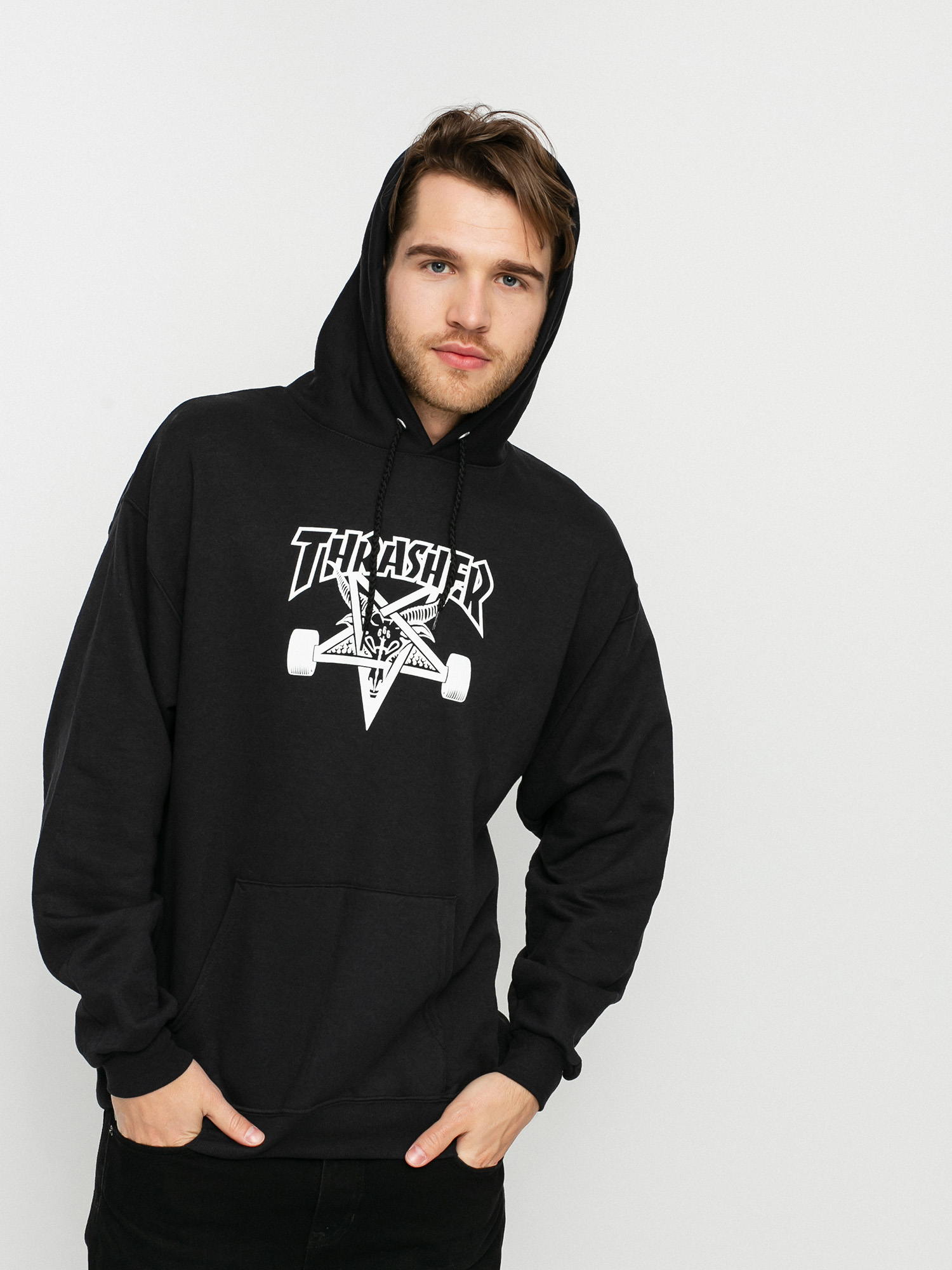 thrasher black white