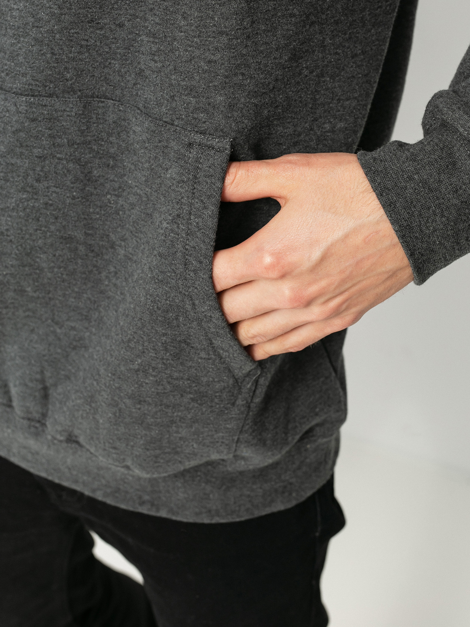 Emerica Pure Logo HD Kapucnis pulóver (charcoal/heather)