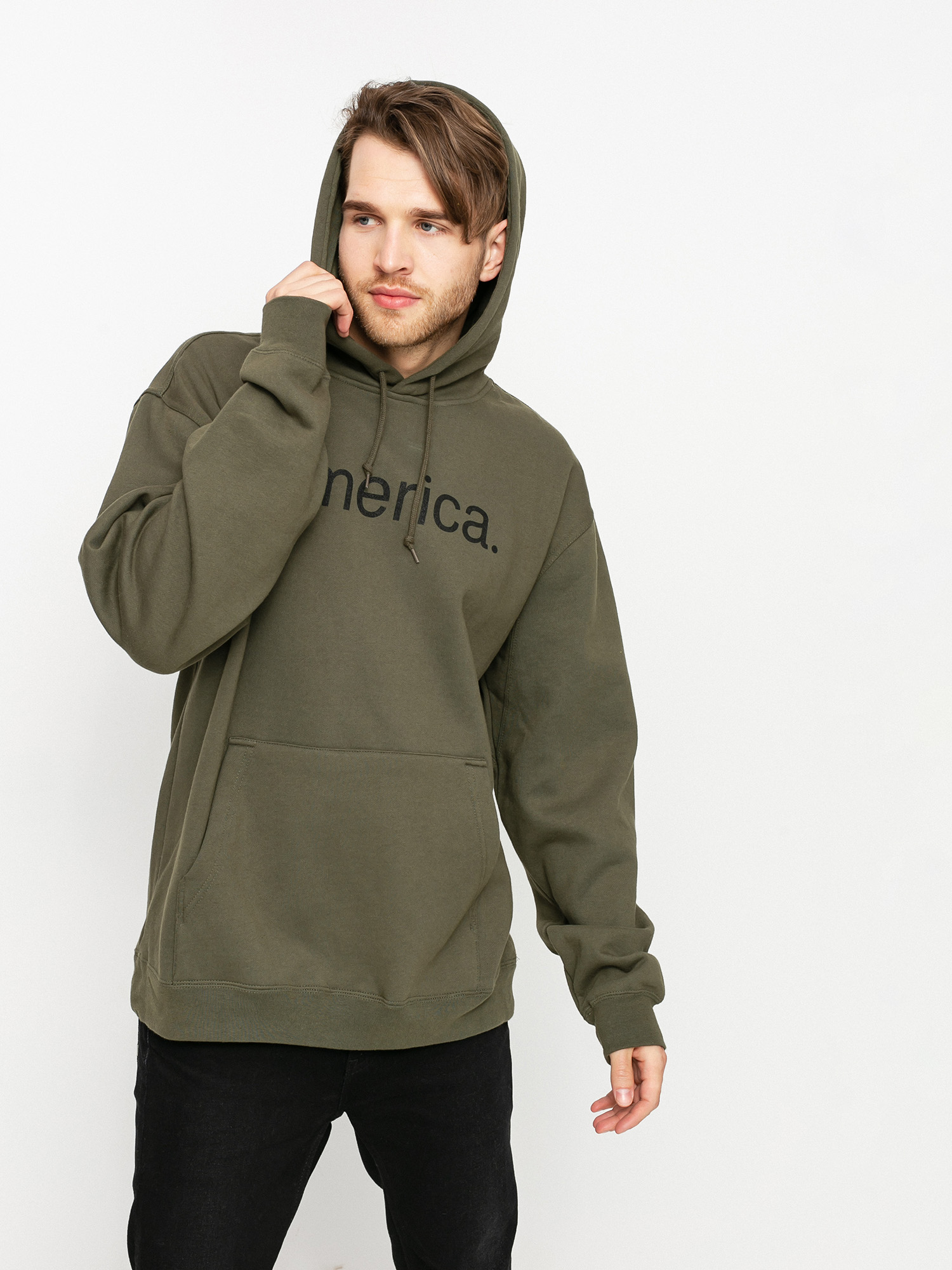 Emerica Pure Logo HD Kapucnis pulóver (army)