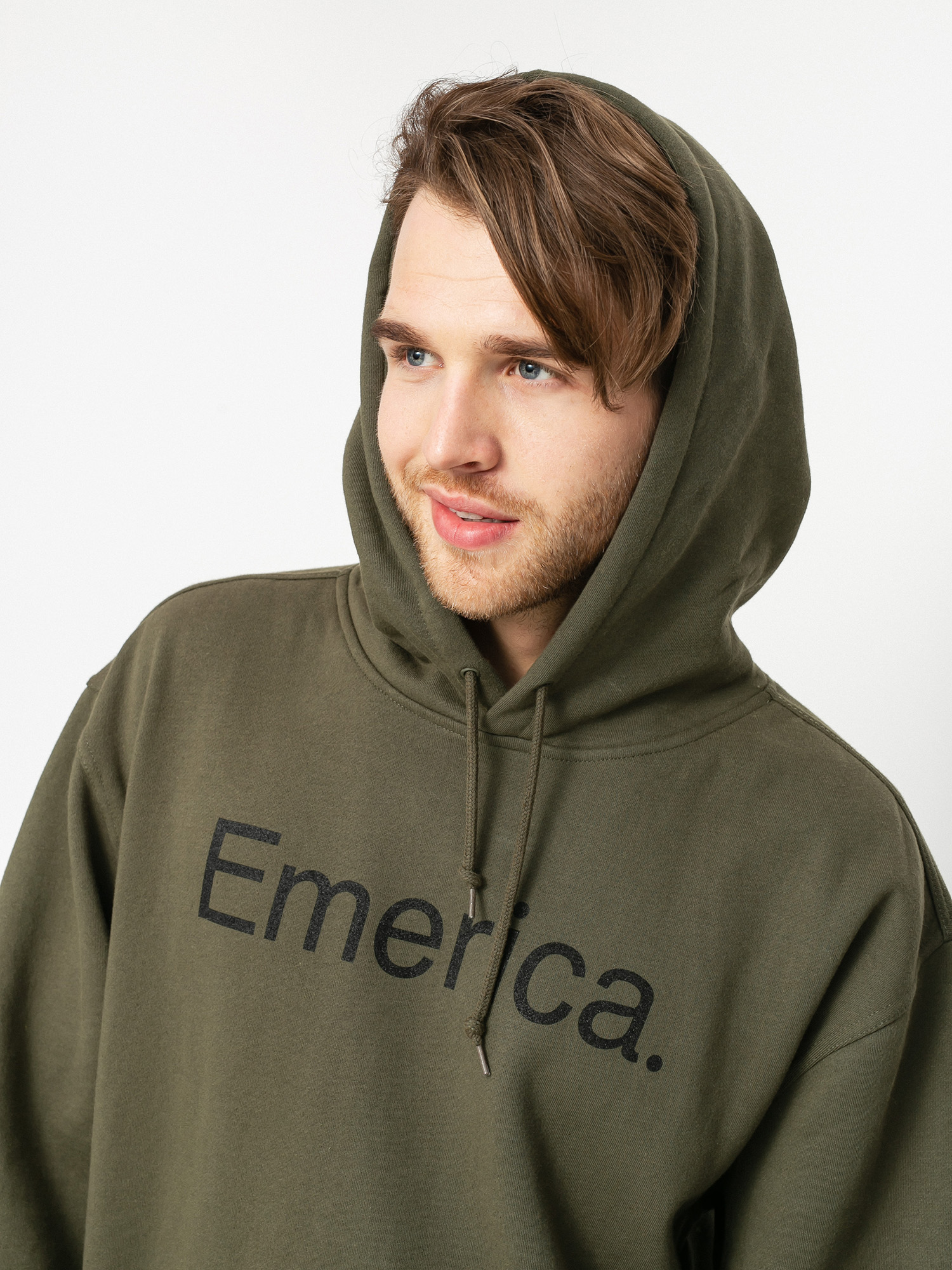 Emerica Pure Logo HD Kapucnis pulóver (army)