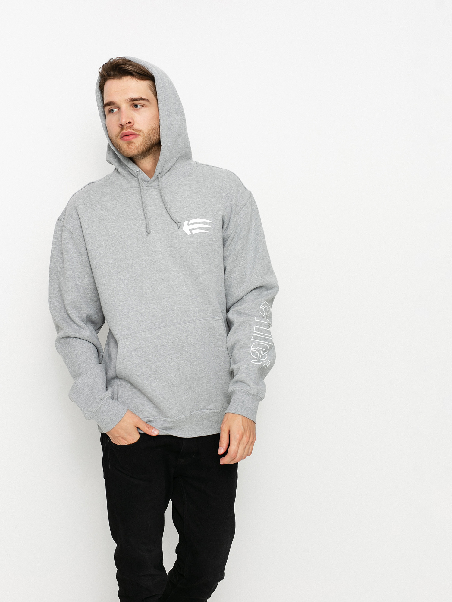 Etnies Joslin HD Kapucnis pulóver (grey/white)