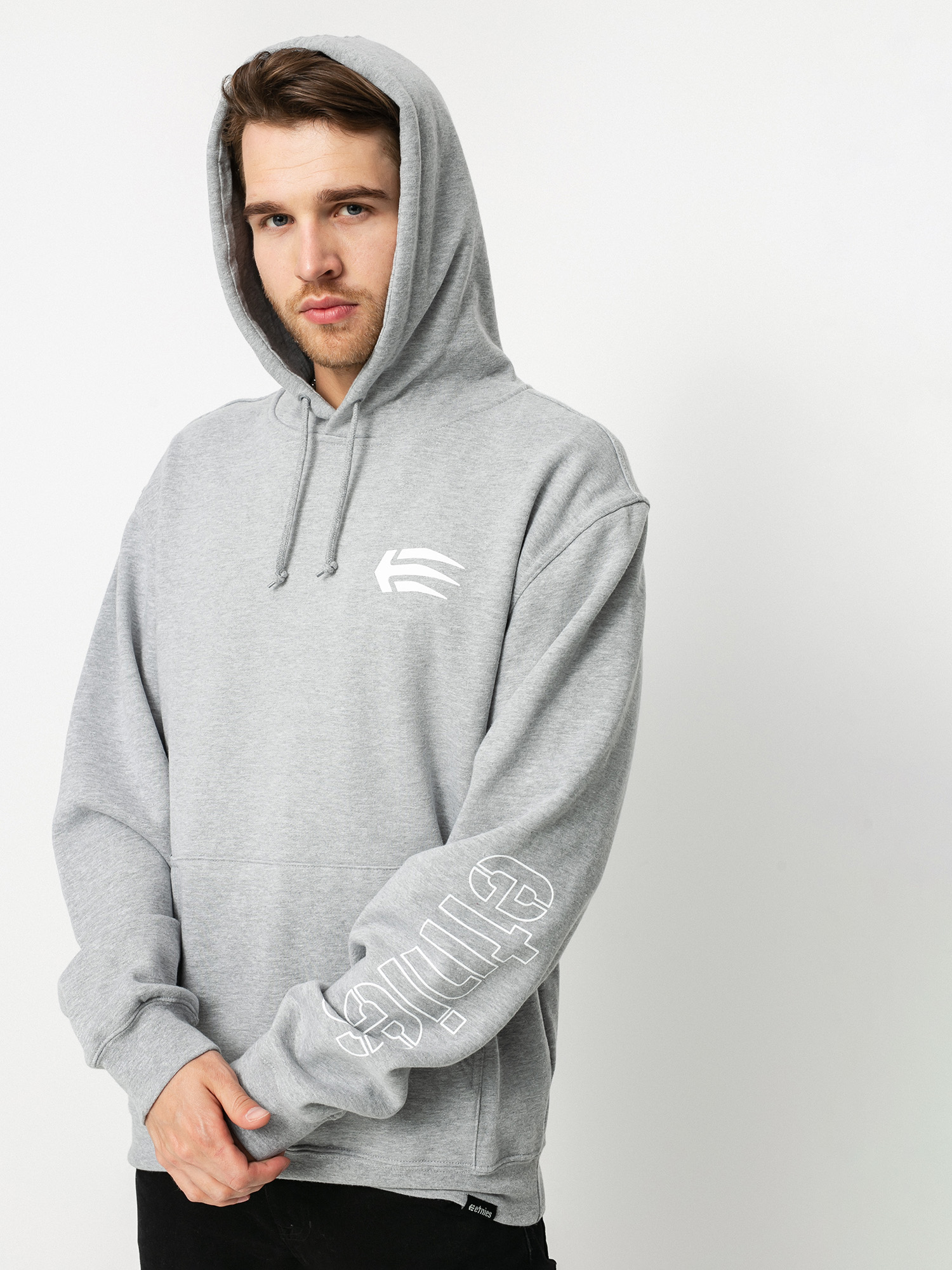 Etnies Joslin HD Kapucnis pulóver (grey/white)