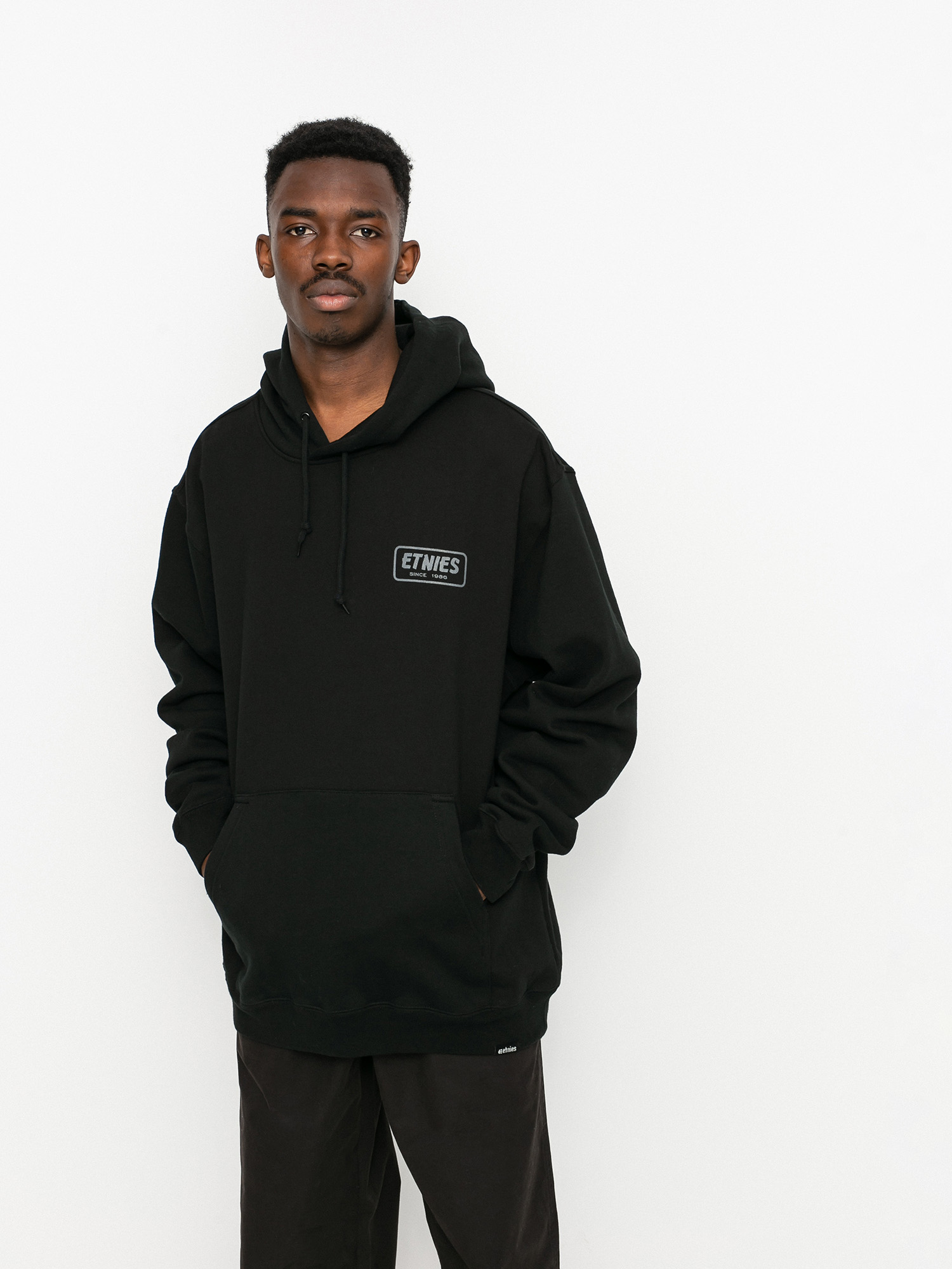 Etnies Quality Control HD Kapucnis pulóver (black/charcoal)