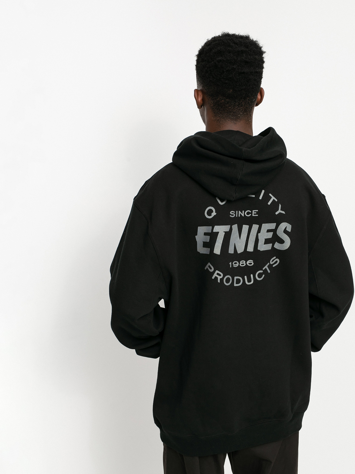 Etnies Quality Control HD Kapucnis pulóver (black/charcoal)