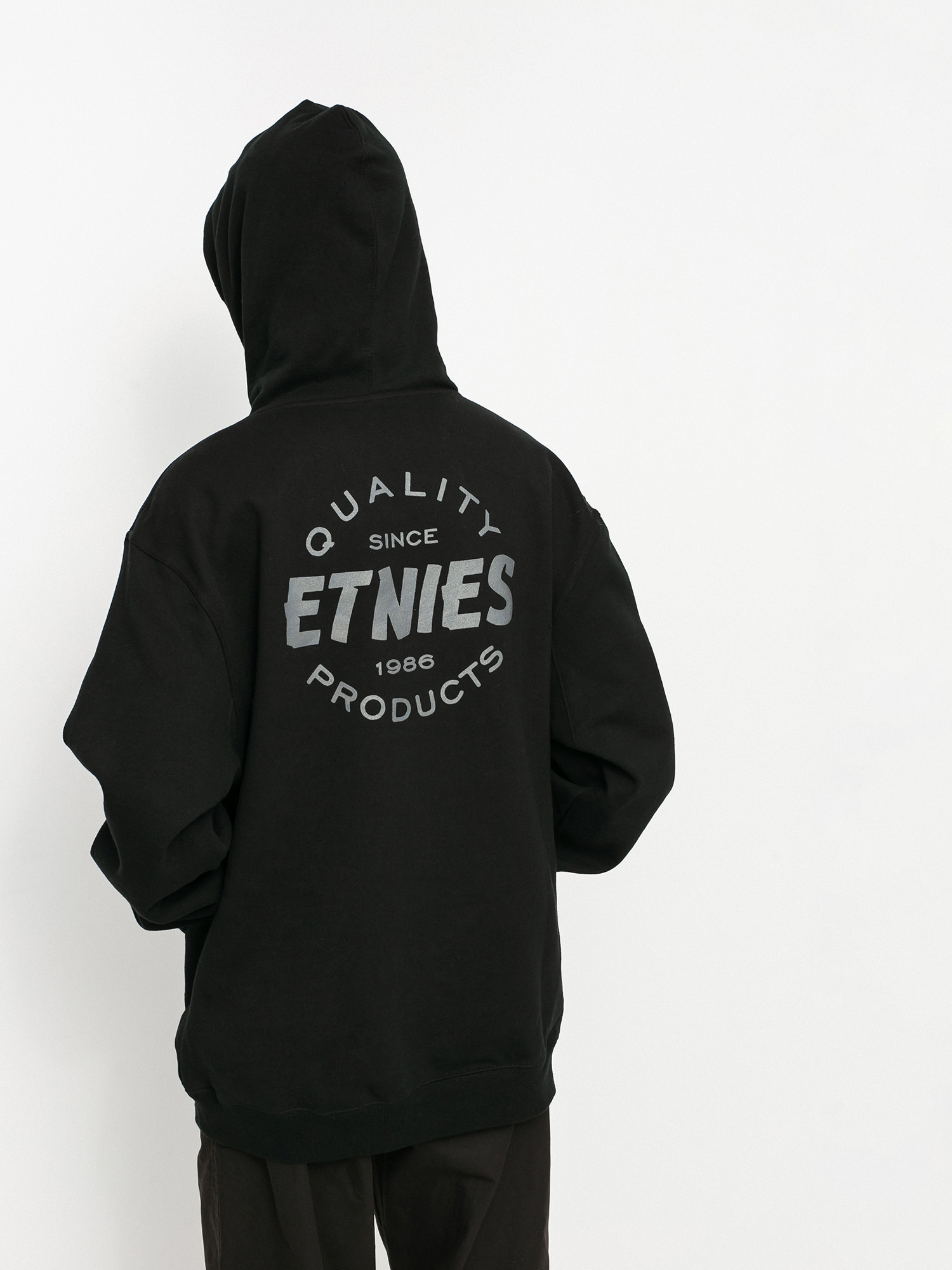 Etnies Quality Control HD Kapucnis pulóver (black/charcoal)