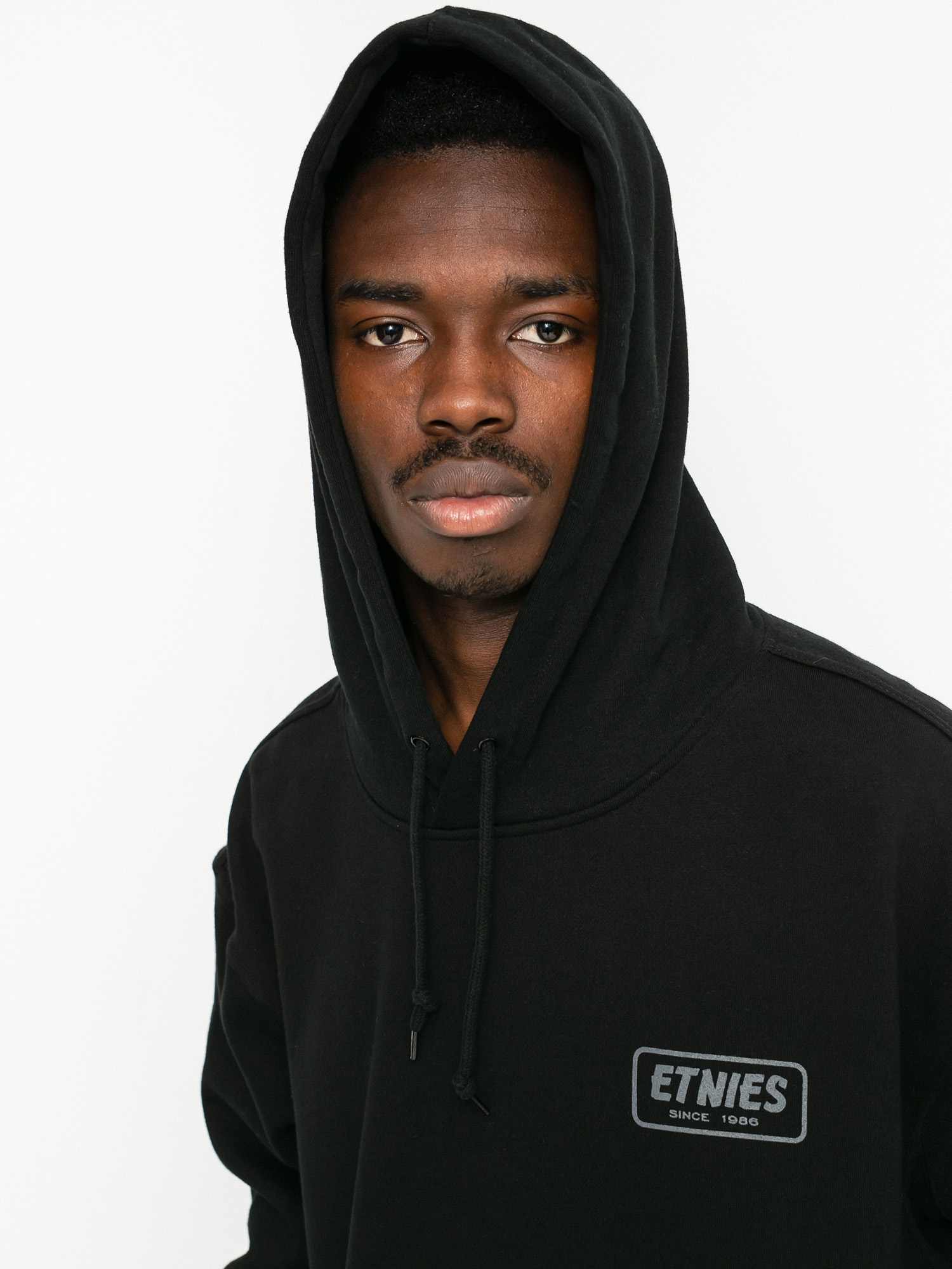 Etnies Quality Control HD Kapucnis pulóver (black/charcoal)