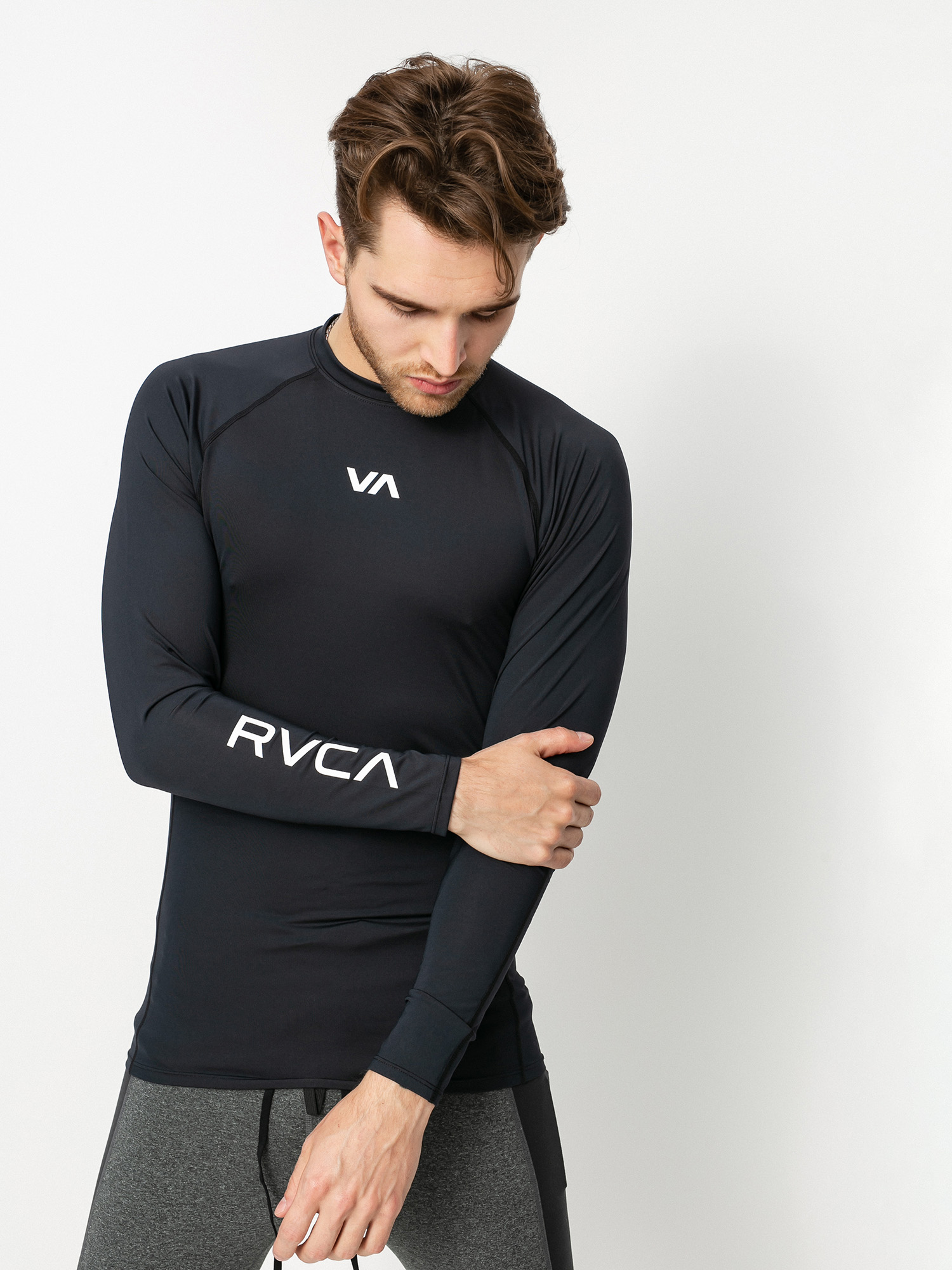 RVCA Sport Rashguard Hosszú ujjú felső (black)