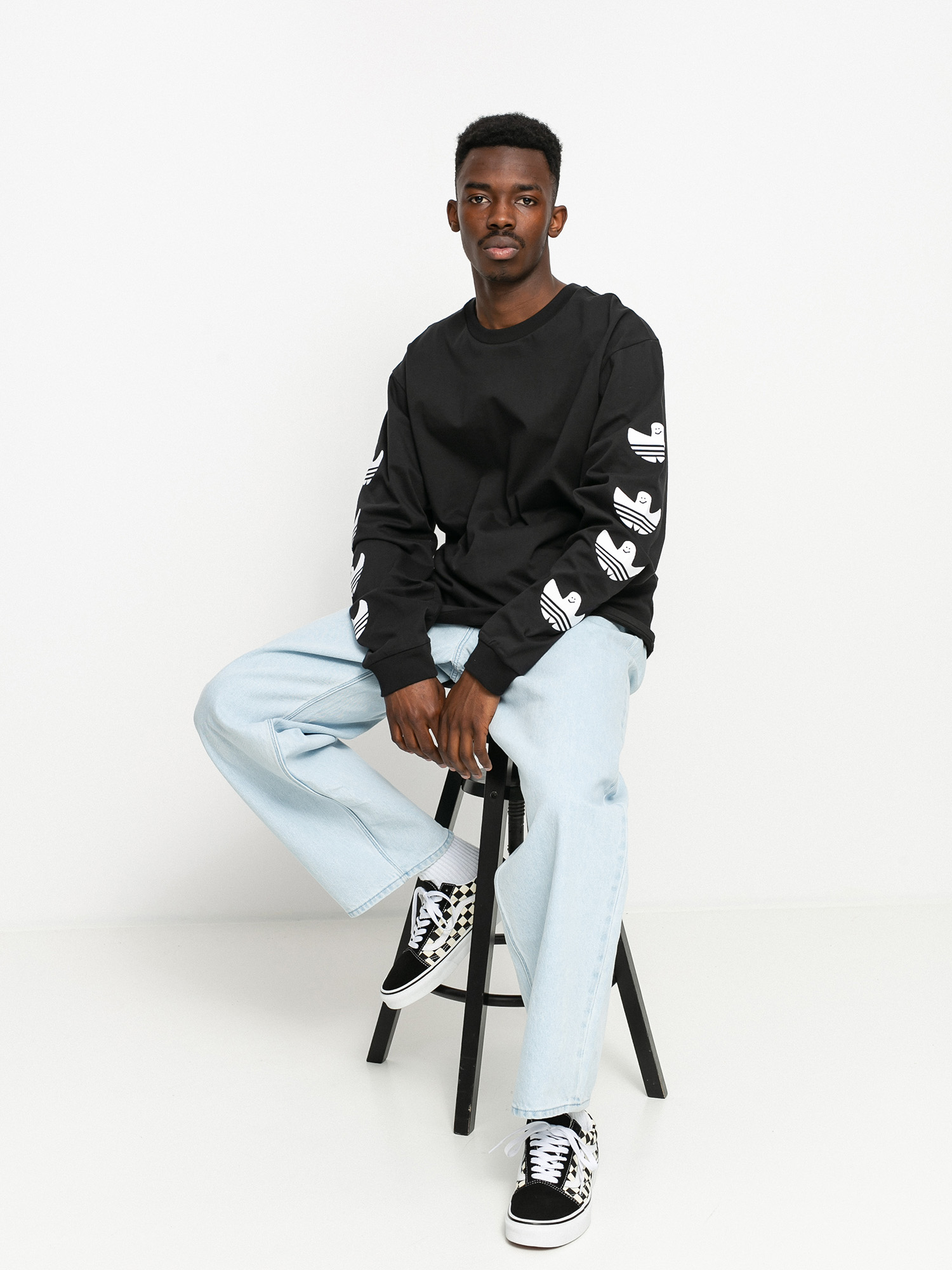 adidas G Shmoo Hosszú ujjú felső (black/white)