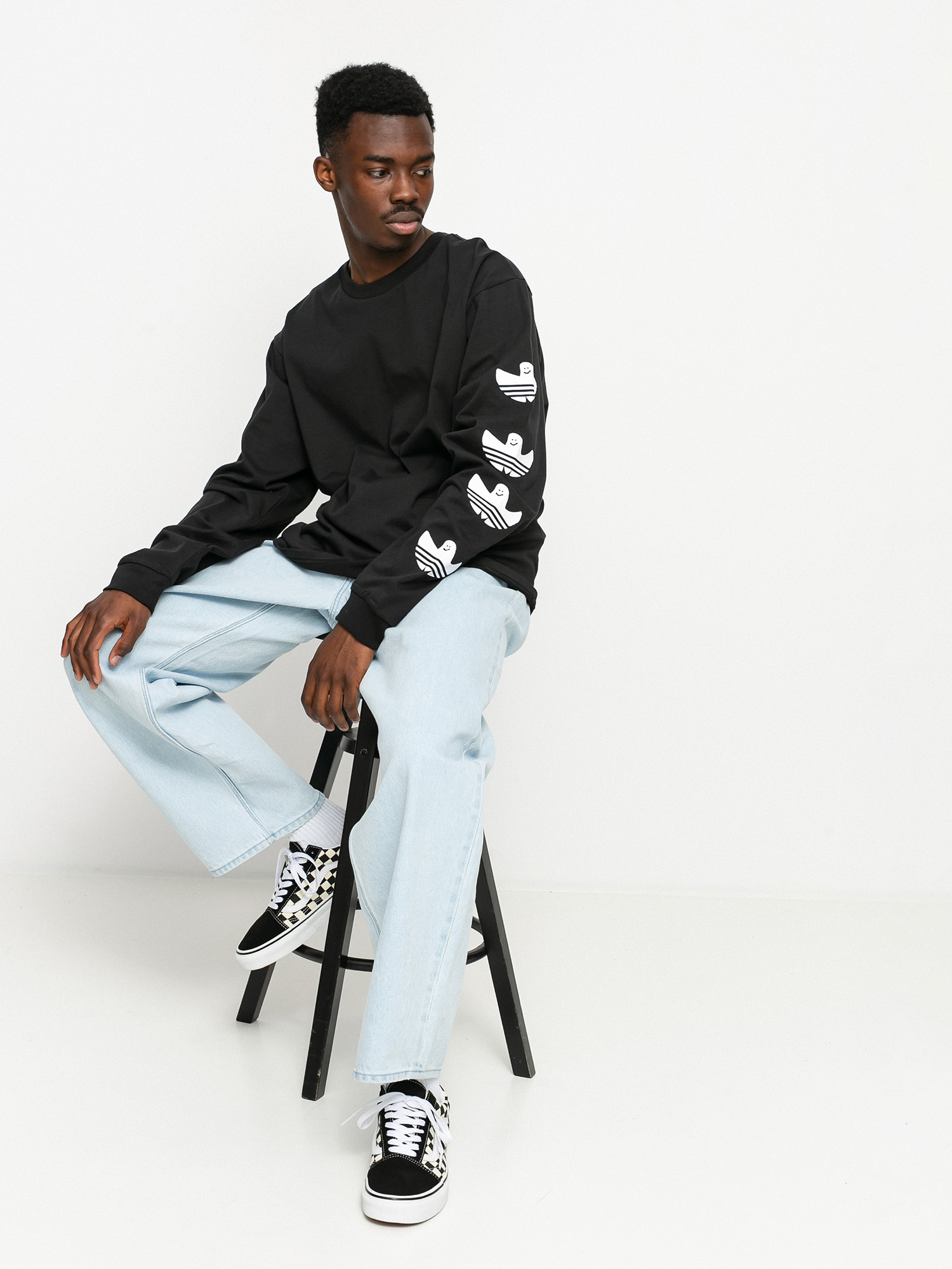 adidas G Shmoo Hosszú ujjú felső (black/white)