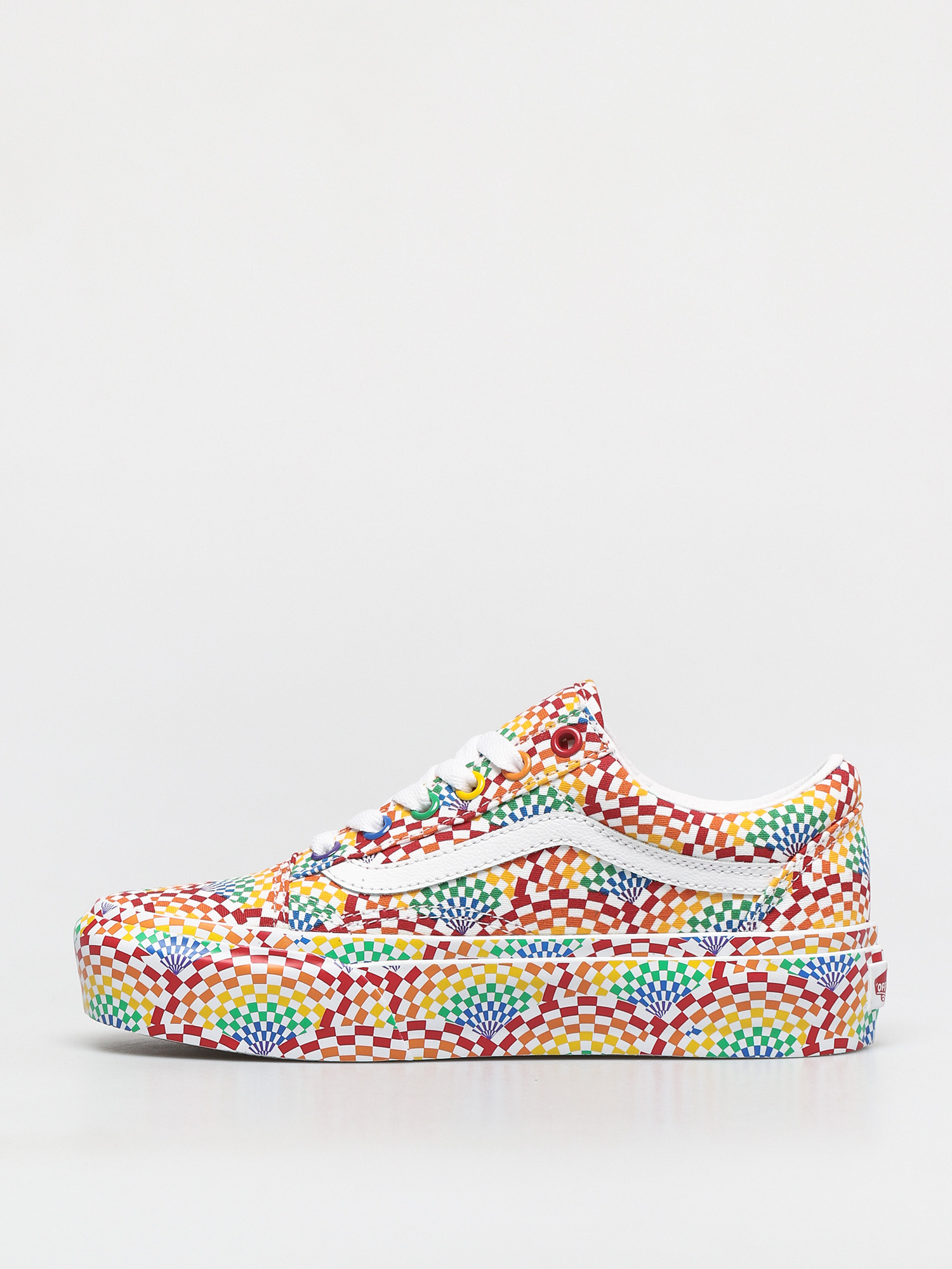 Vans Old Skool Platform Cipők (pride multi/true white)