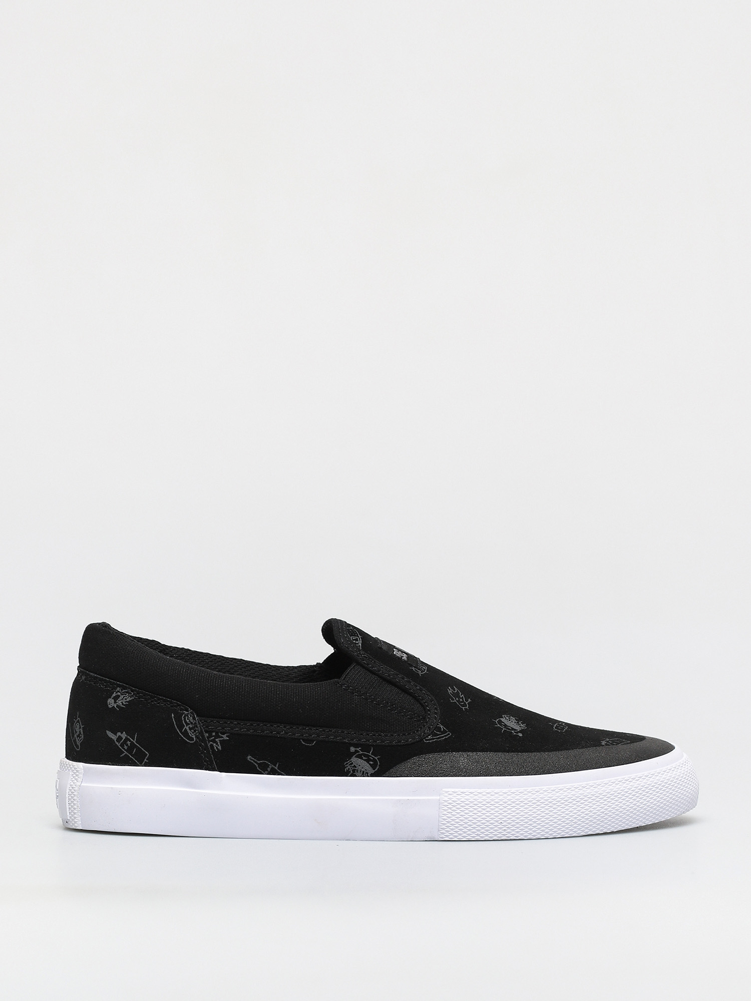 DC Manual Slip On S Wes Cipők (black/black/grey)