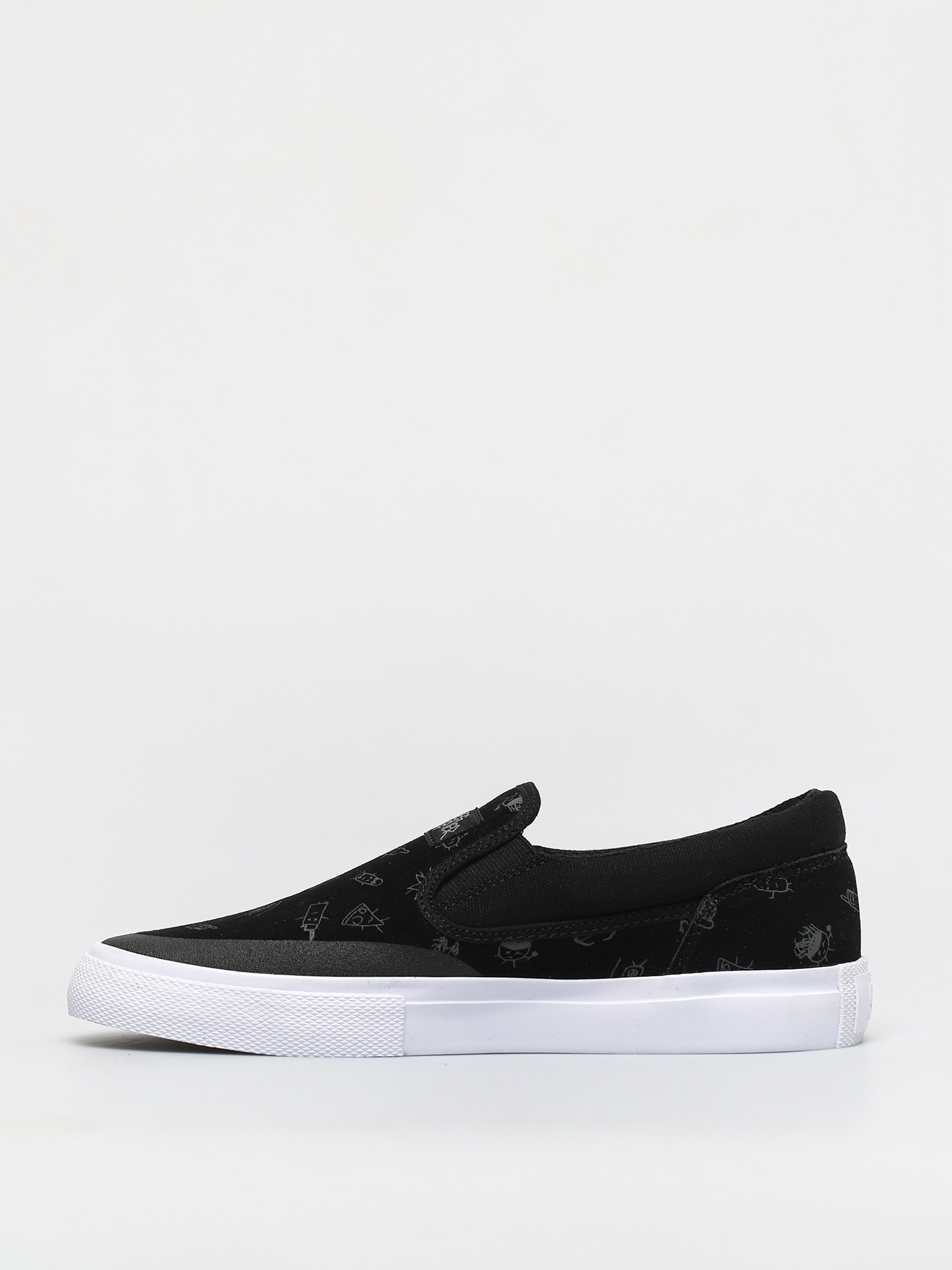 DC Manual Slip On S Wes Cipők (black/black/grey)