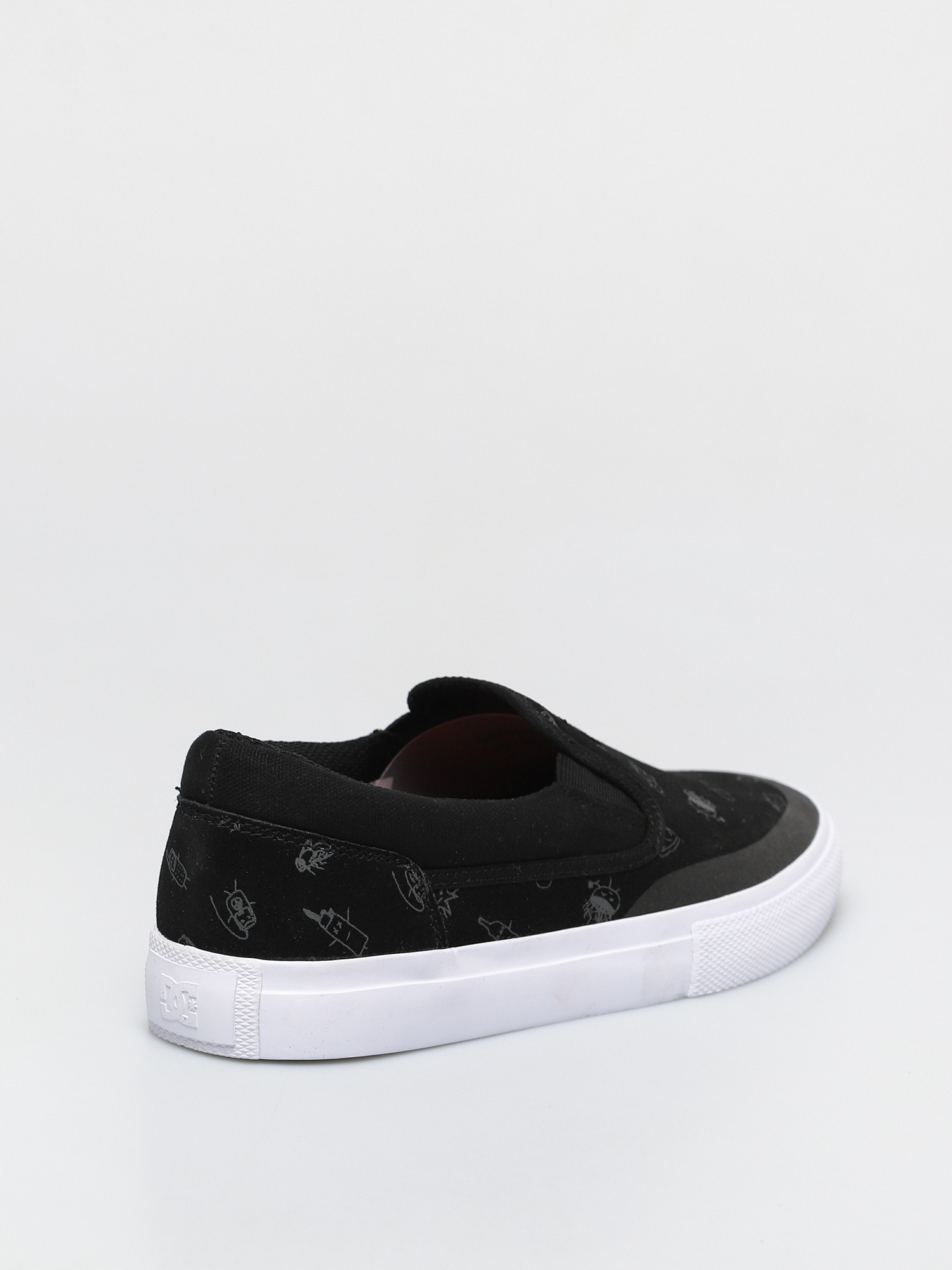 DC Manual Slip On S Wes Cipők (black/black/grey)