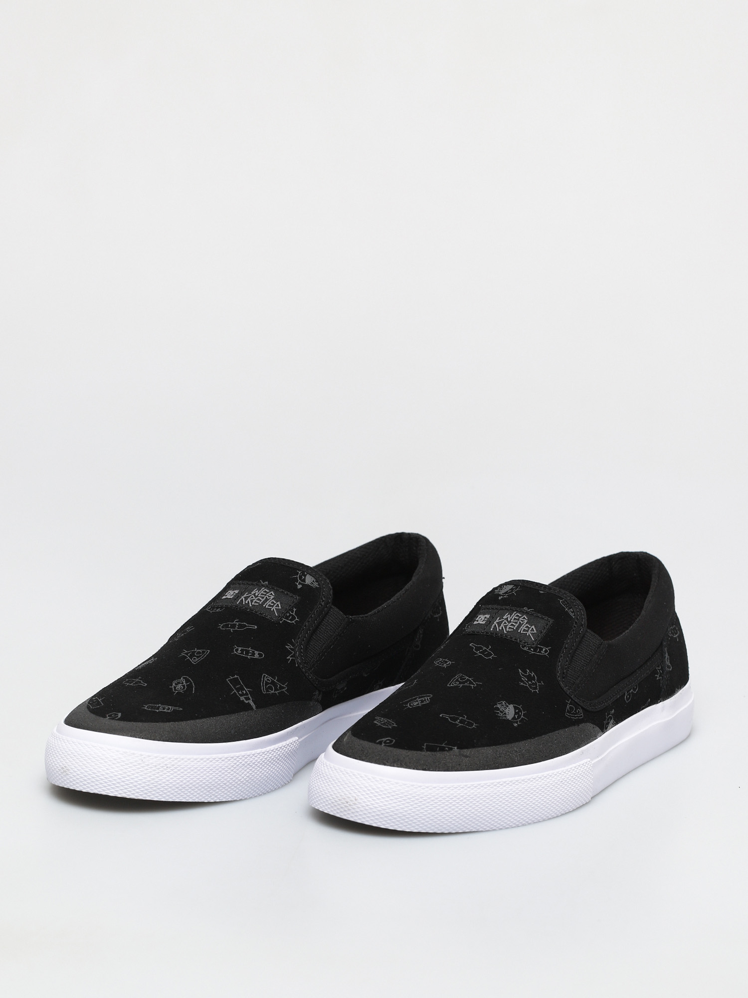 DC Manual Slip On S Wes Cipők (black/black/grey)