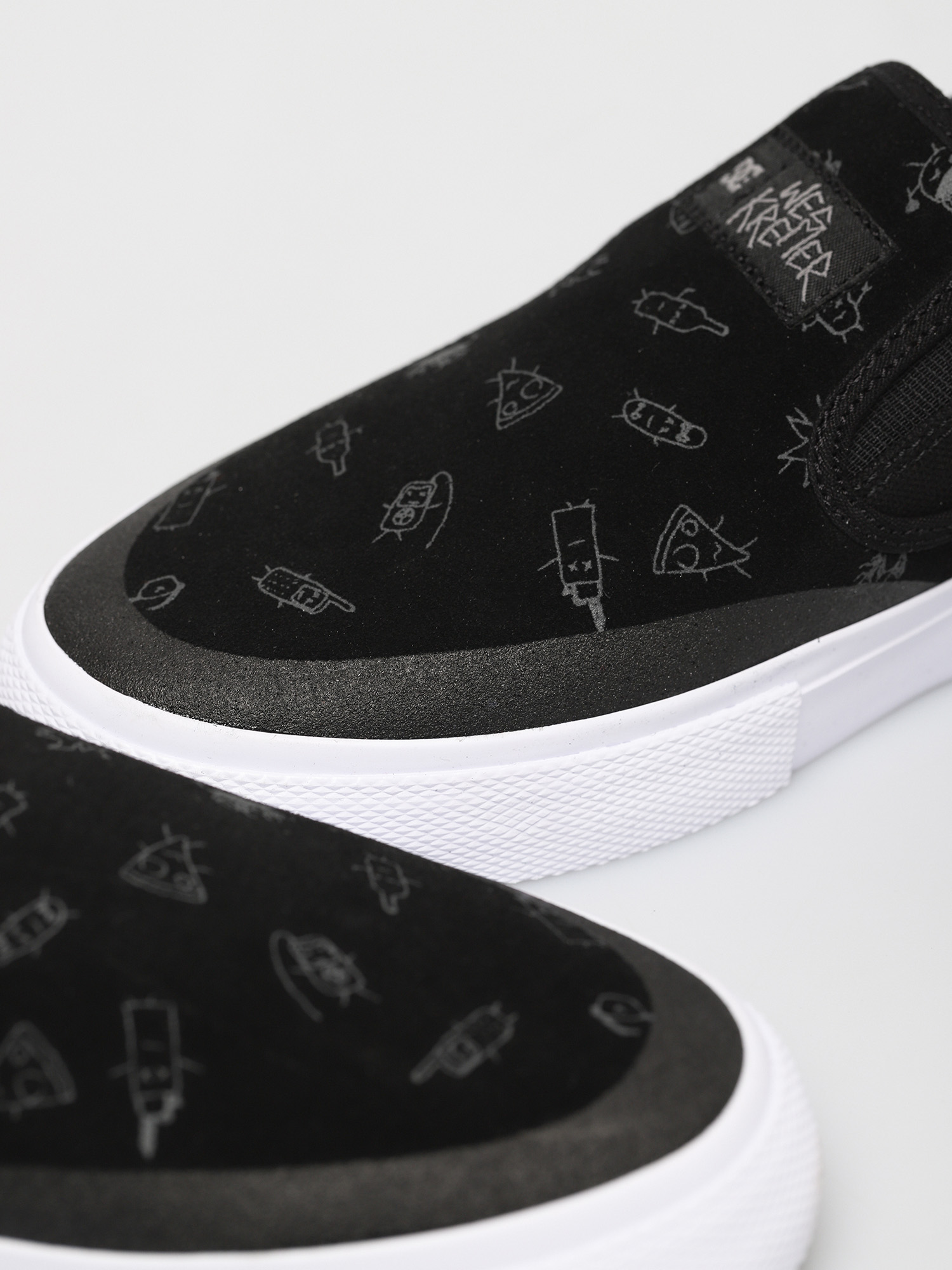 DC Manual Slip On S Wes Cipők (black/black/grey)