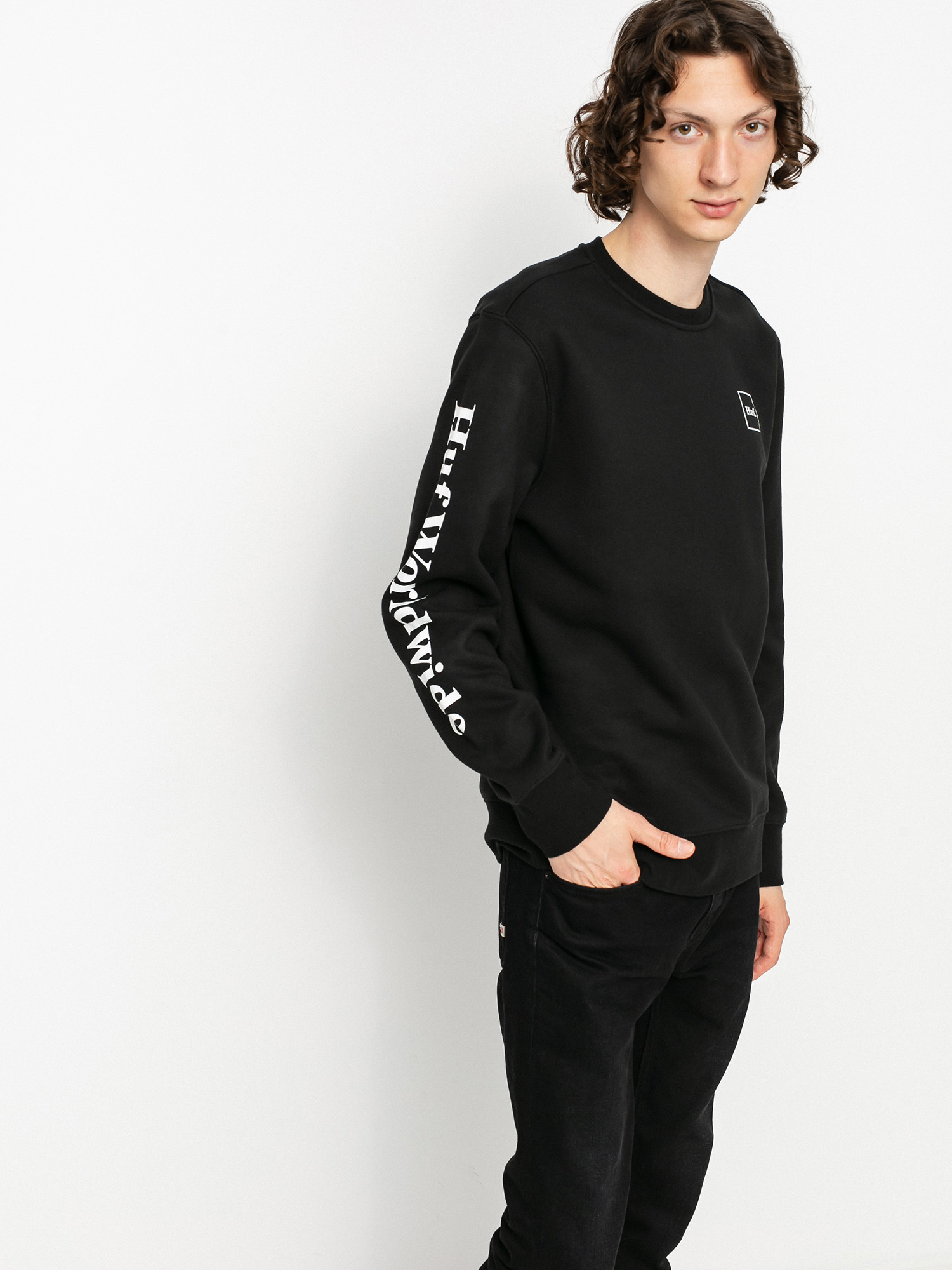HUF Essentials Domestic Pulóver (black)