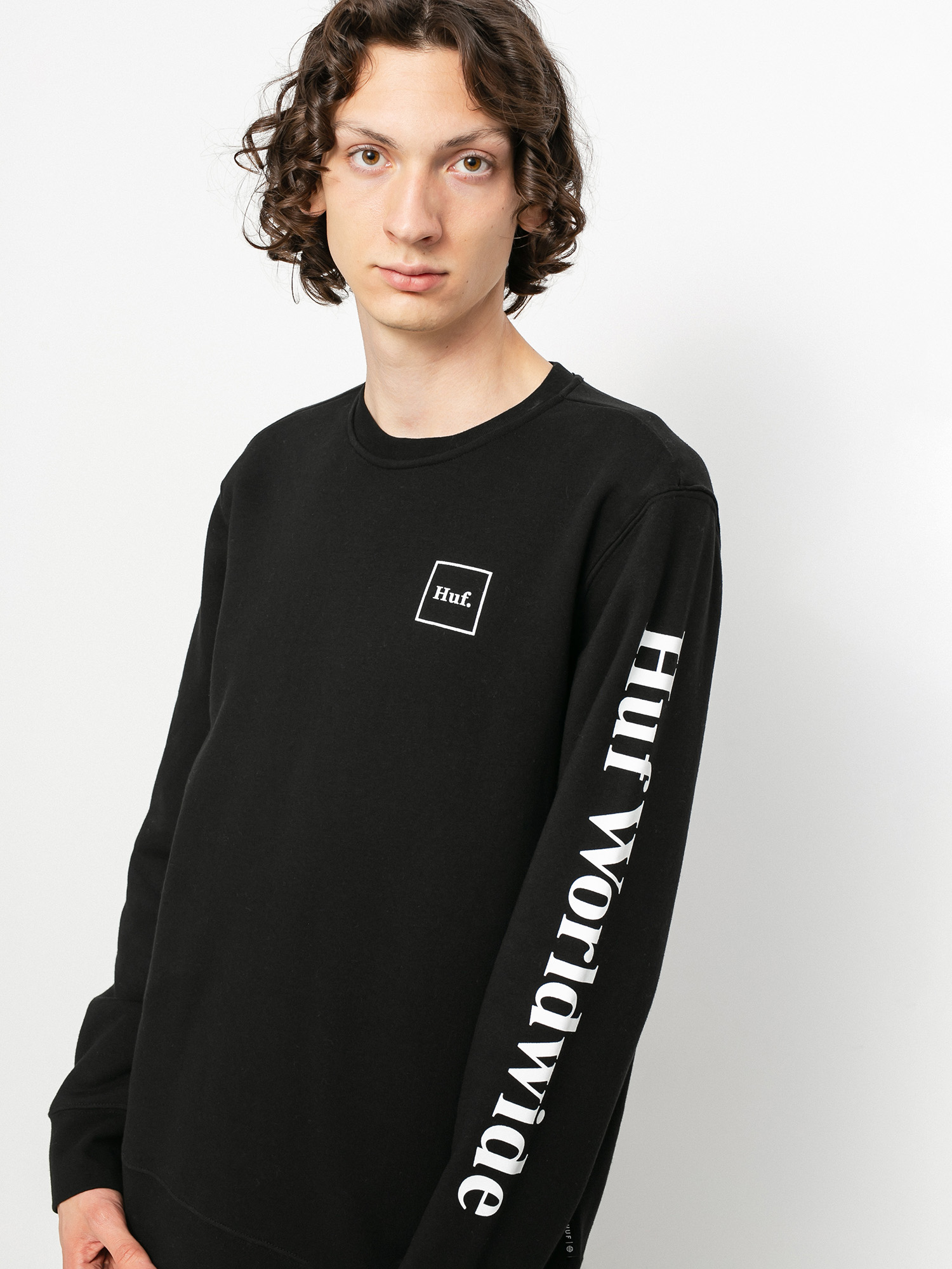 HUF Essentials Domestic Pulóver (black)