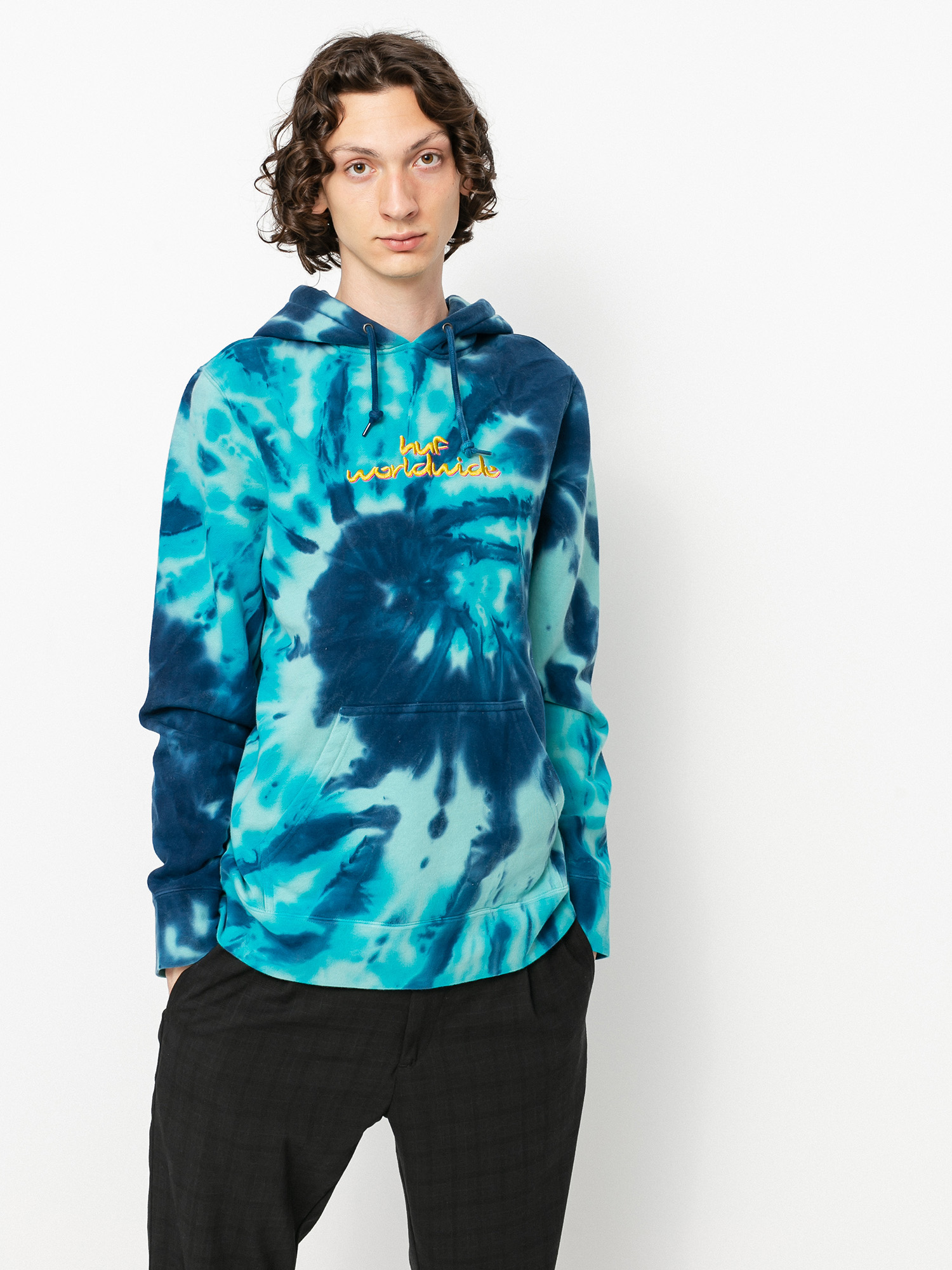 HUF Chemistry HD Kapucnis pulóver (navy blazer)