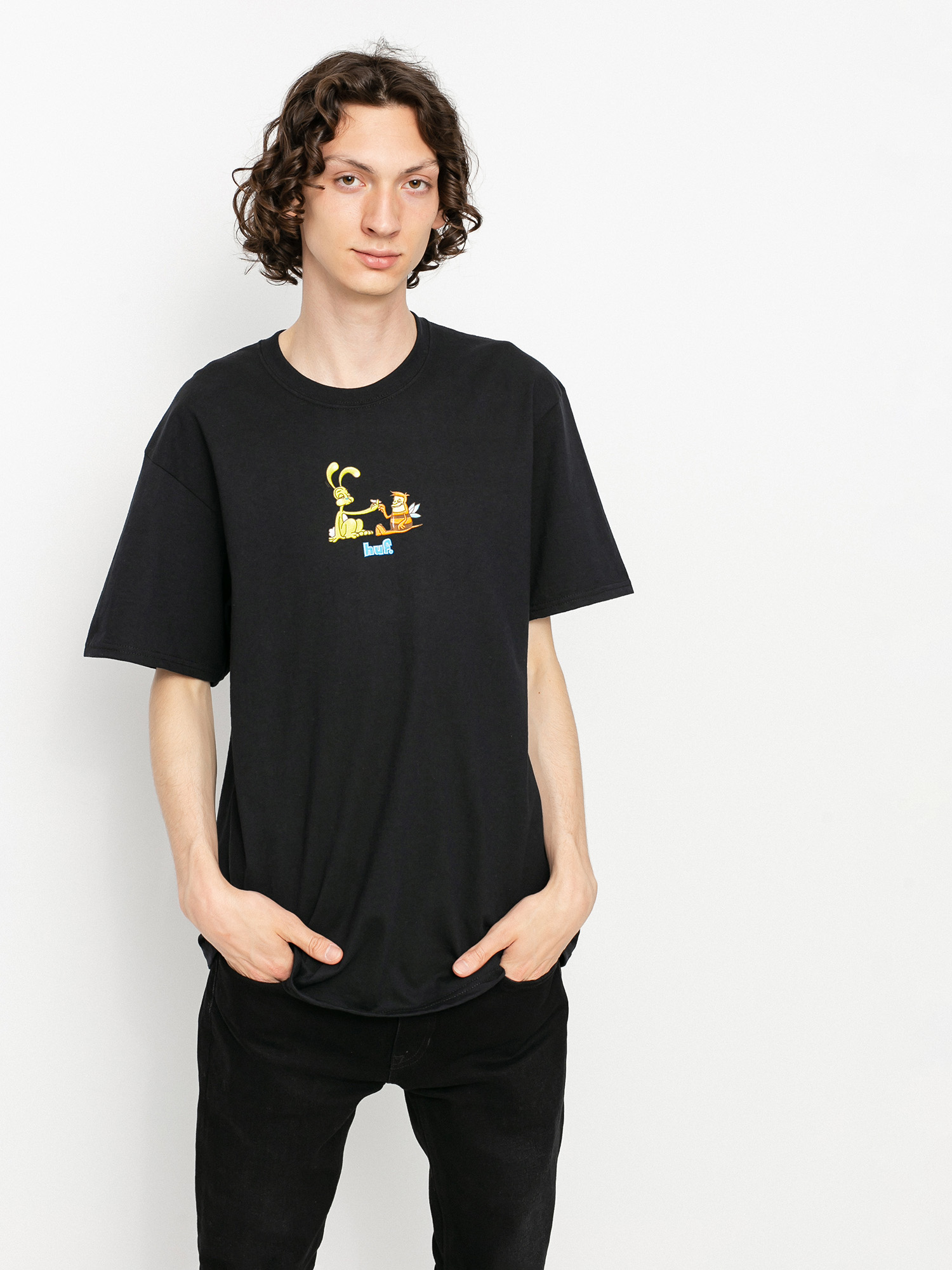 HUF Best Friends Ujjatlan felső (black)