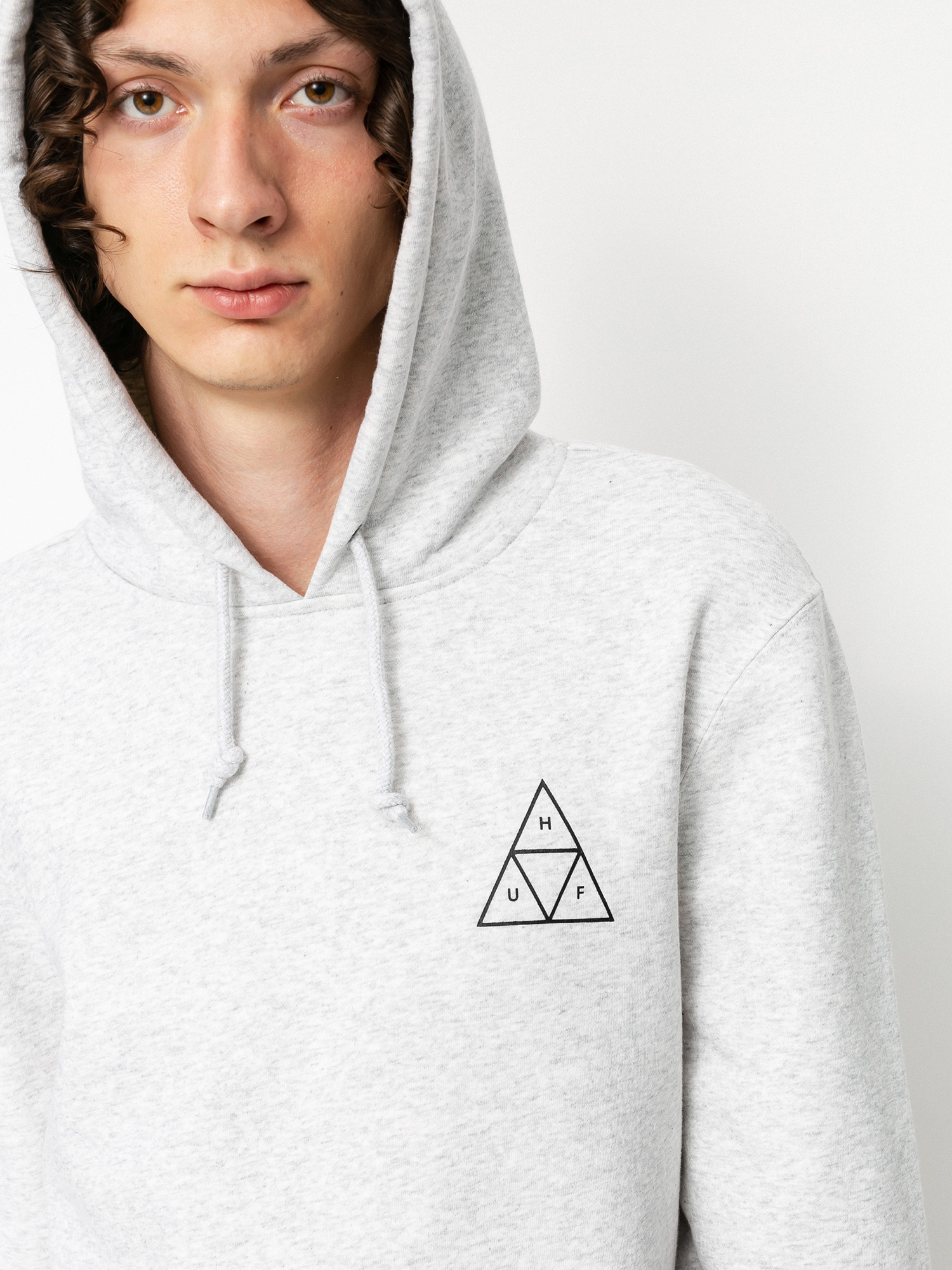 HUF Essentials TT HD Kapucnis pulóver (athletic heather)