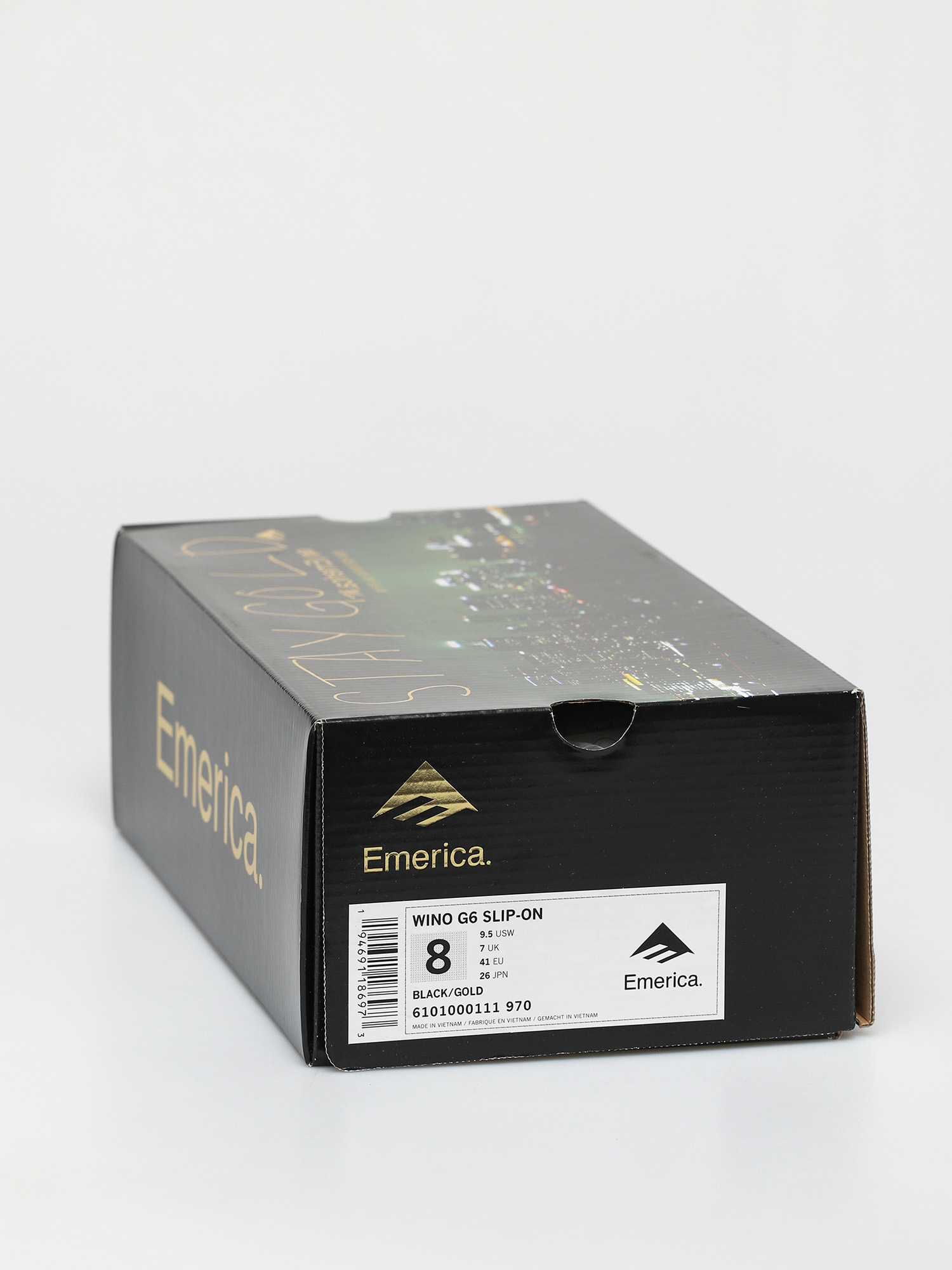 Emerica Wino G6 Slip On Cipők (black/gold)