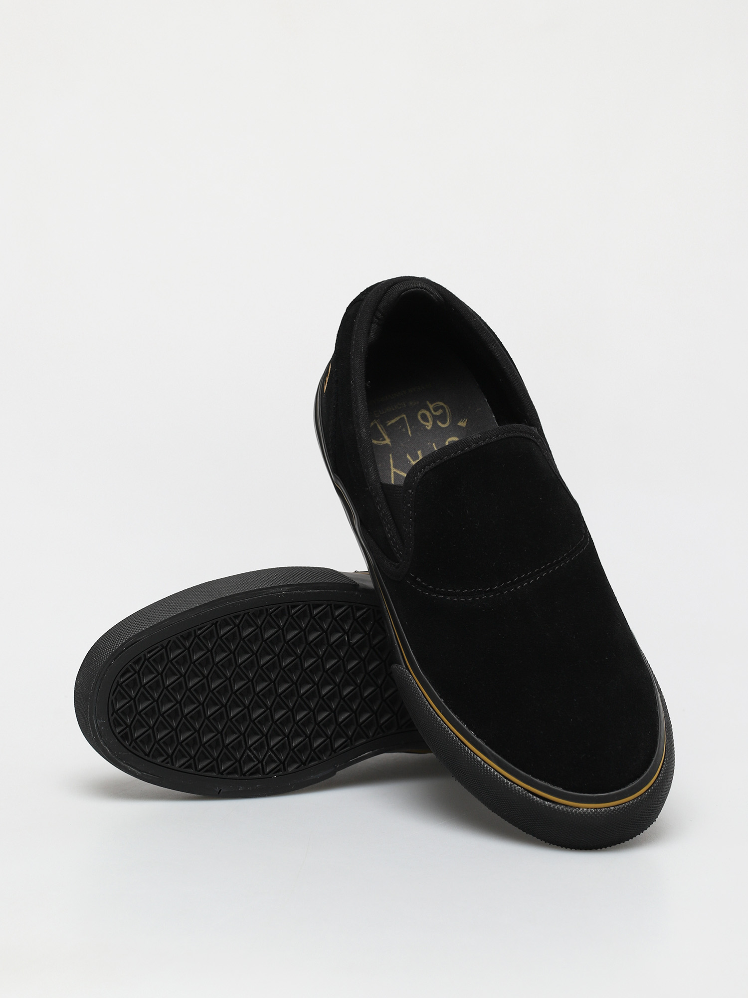 Emerica Wino G6 Slip On Cipők (black/gold)