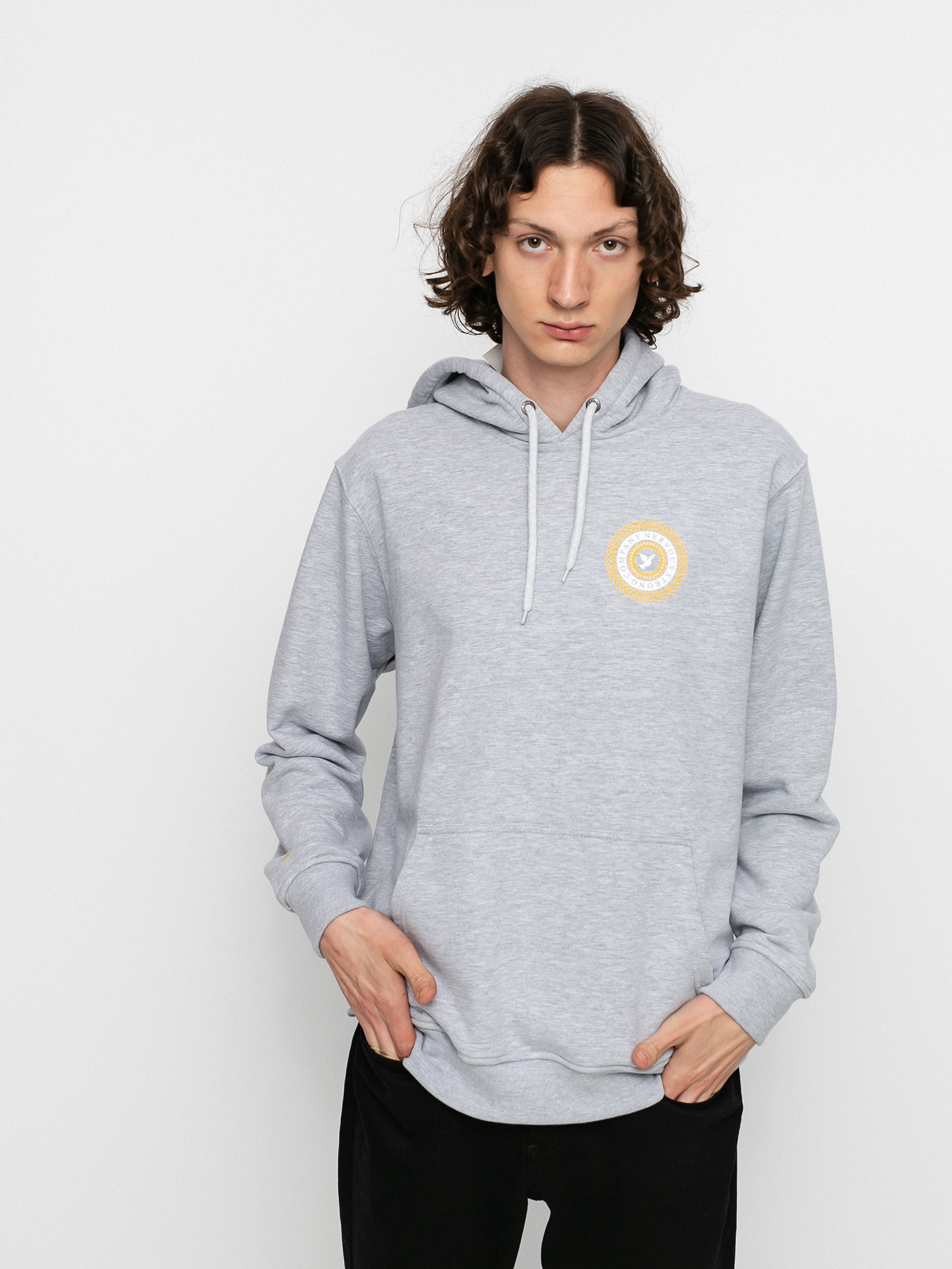 Nervous Swirl HD Kapucnis pulóver (grey)