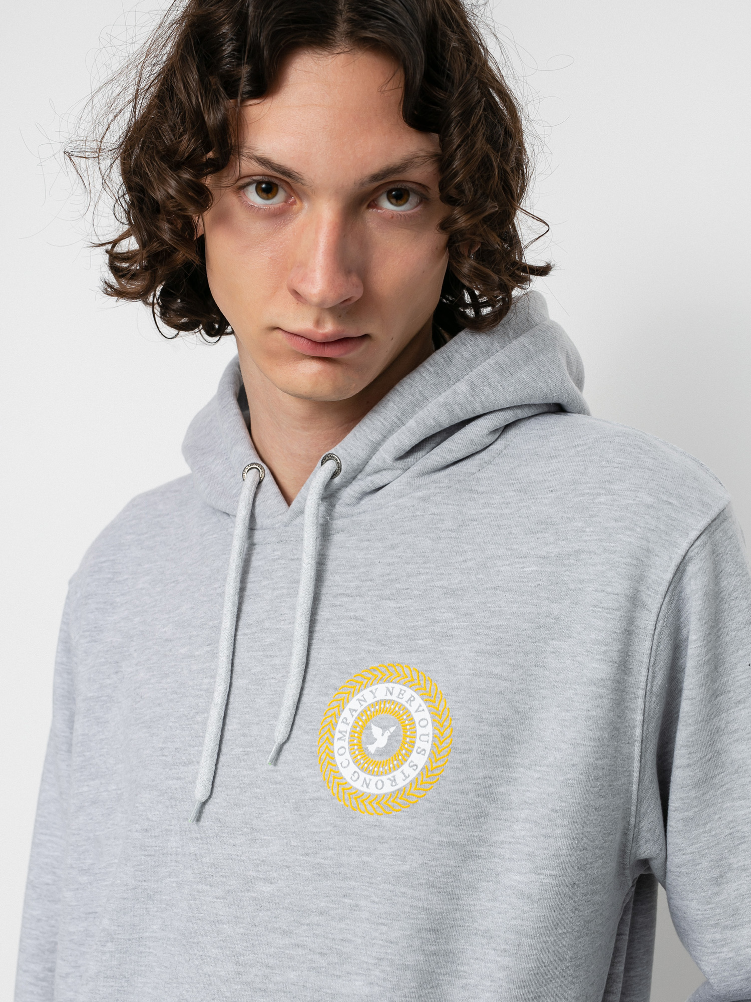 Nervous Swirl HD Kapucnis pulóver (grey)