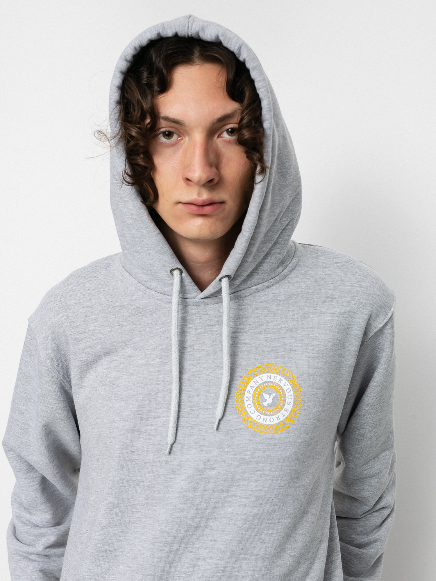 Nervous Swirl HD Kapucnis pulóver (grey)