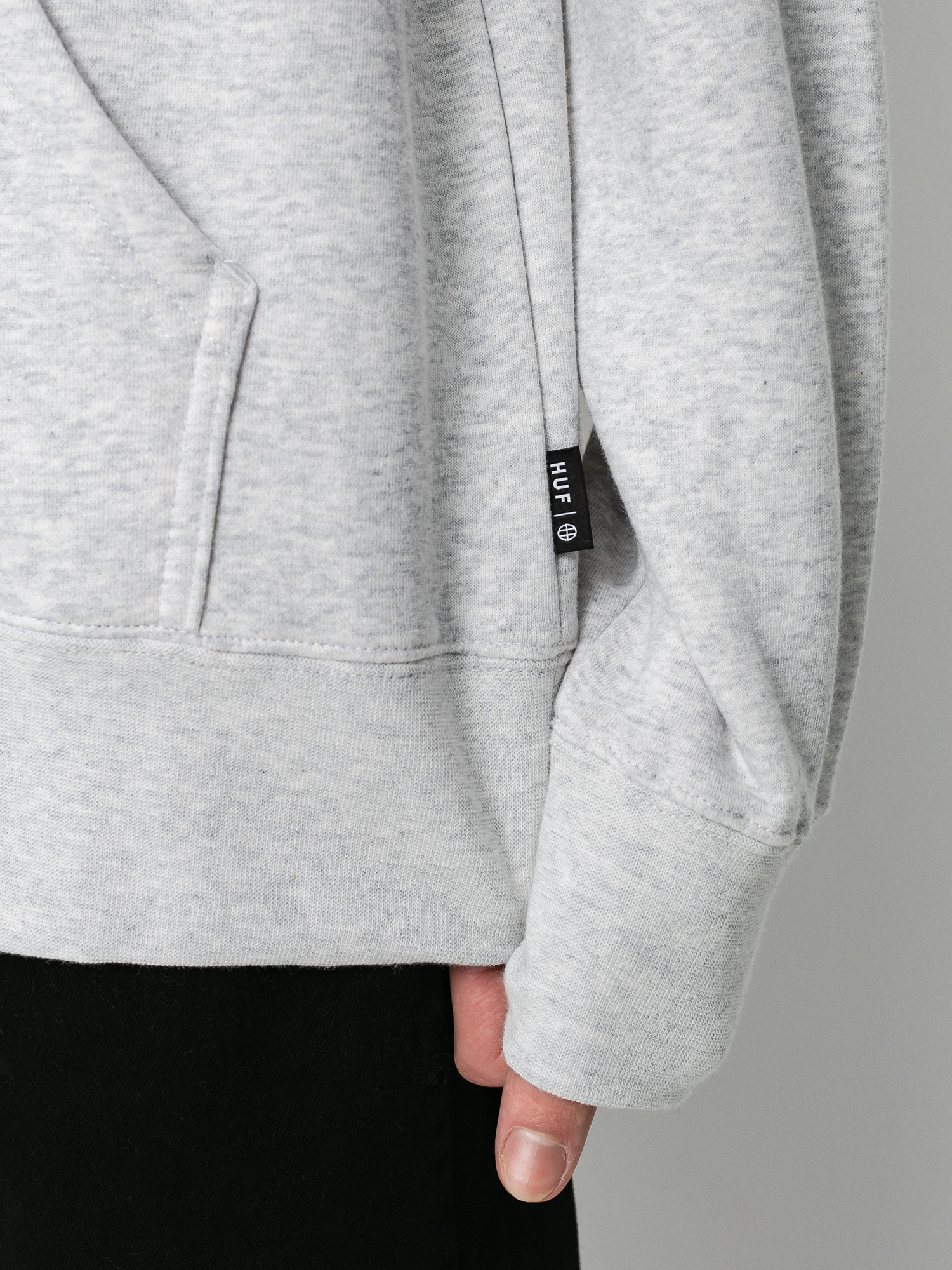 HUF Pushing Daisies TT HD Kapucnis pulóver (athletic heather)