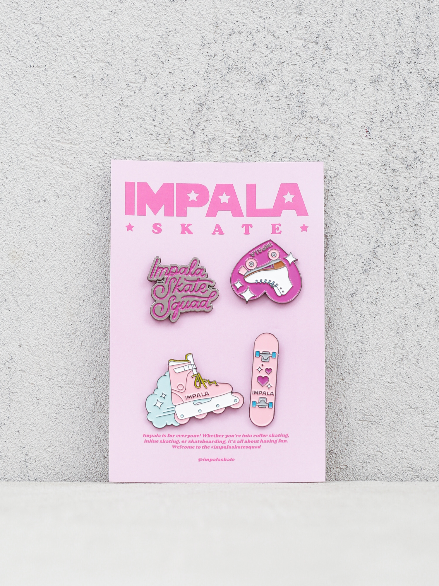 Impala Piny Skate Enamel Pin Pack