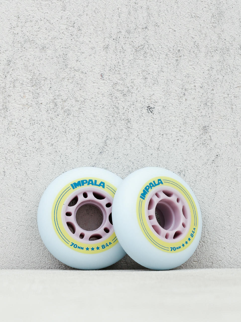 Impala Inline Wheel Wmn Gördeszka kerék (sky blue/yellow)