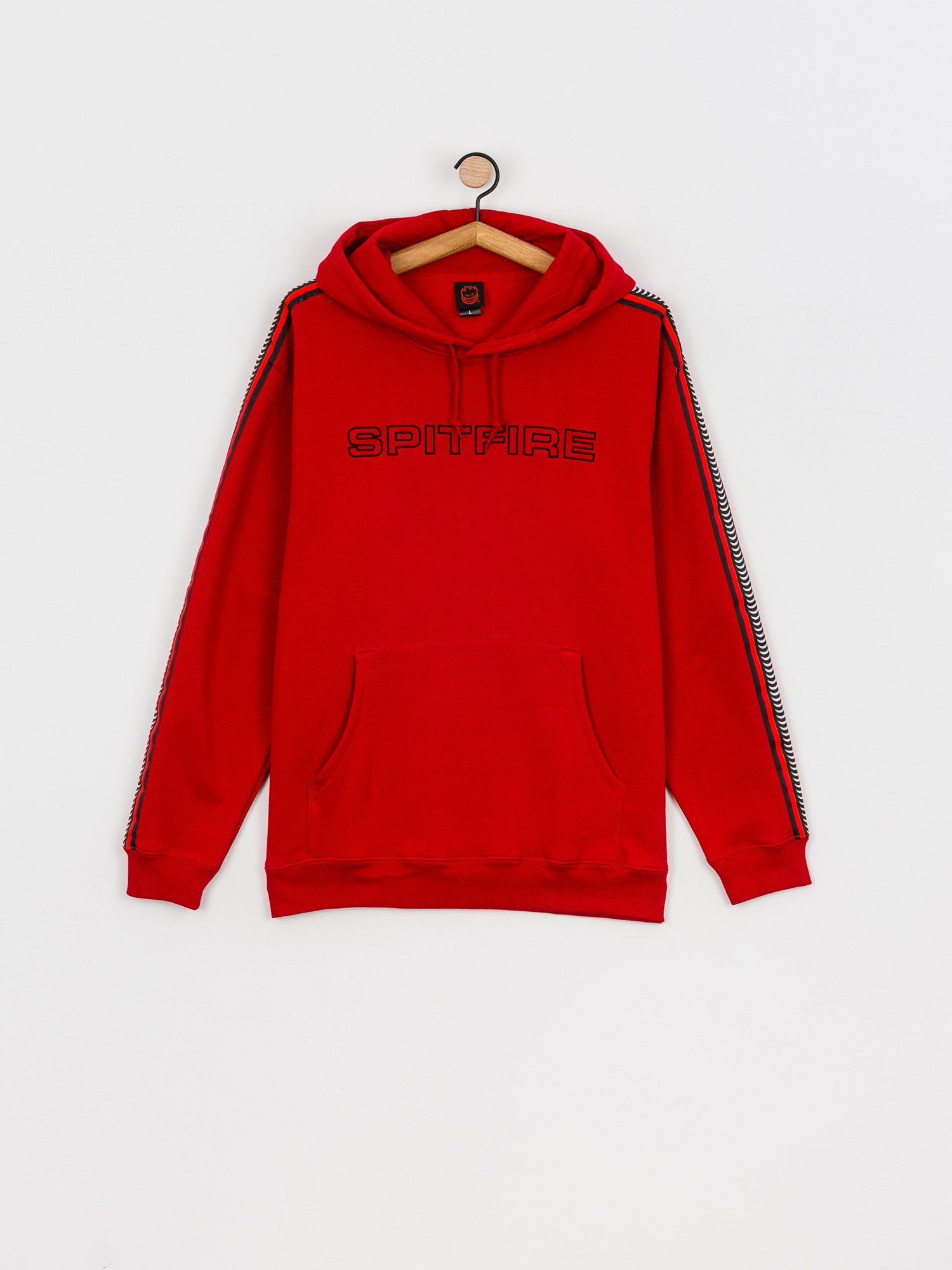 Spitfire Classic 87 Swirl Stripe HD Kapucnis pulóver (red)