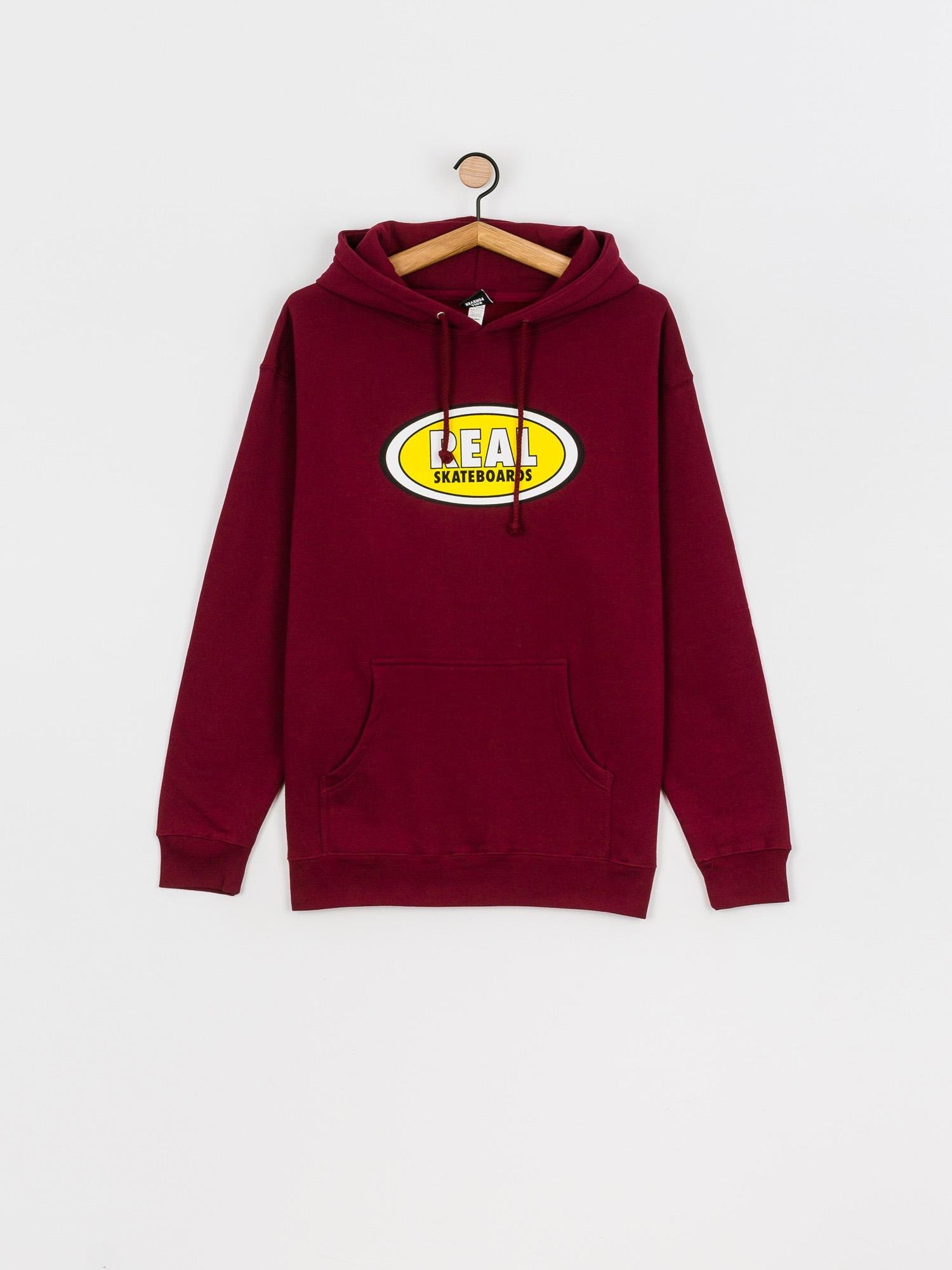 Real Oval HD Kapucnis pulóver (cardinal/yellow)