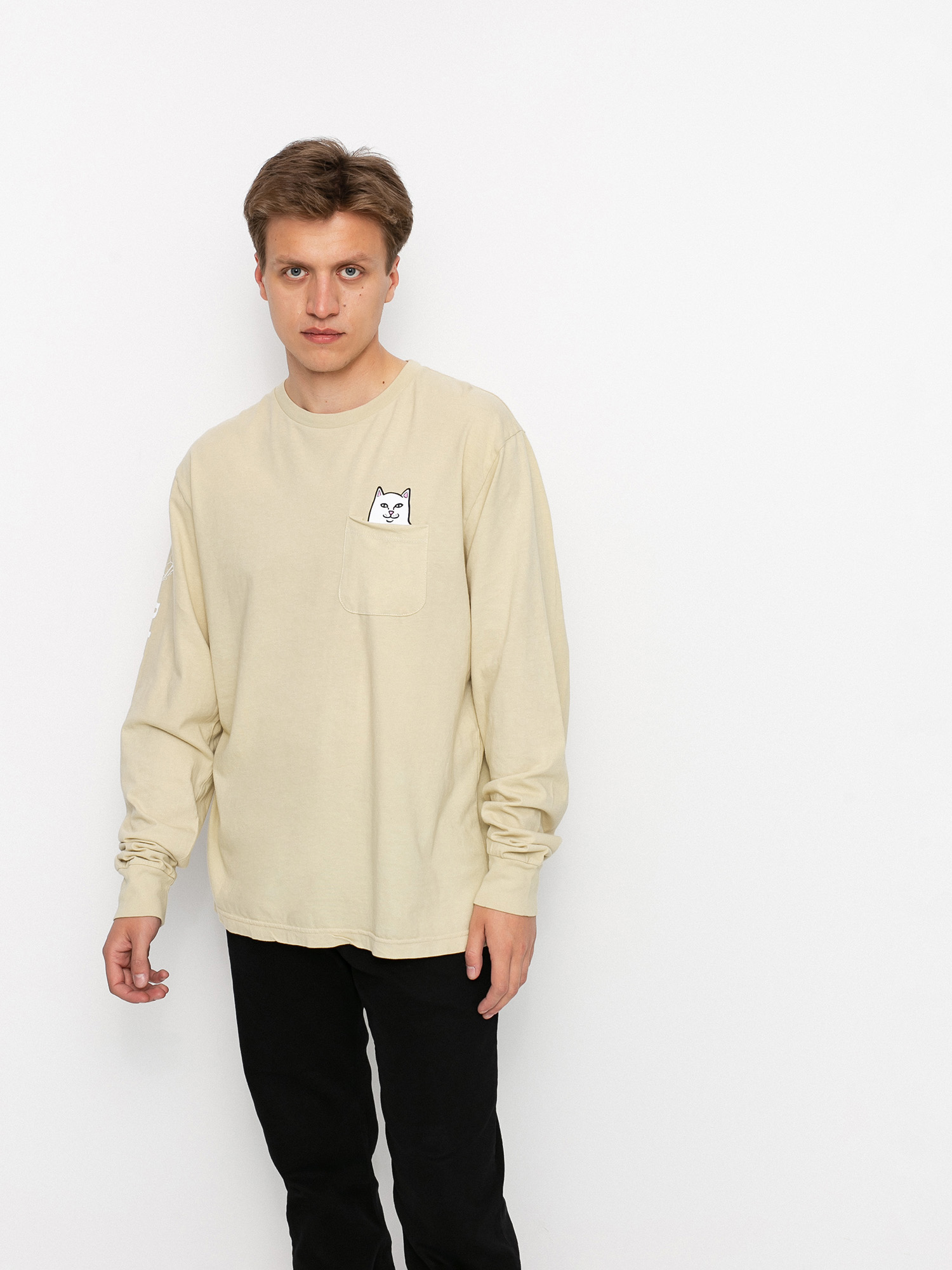 RipNDip Lord Nermal Pocket Hosszú ujjú felső (tan)