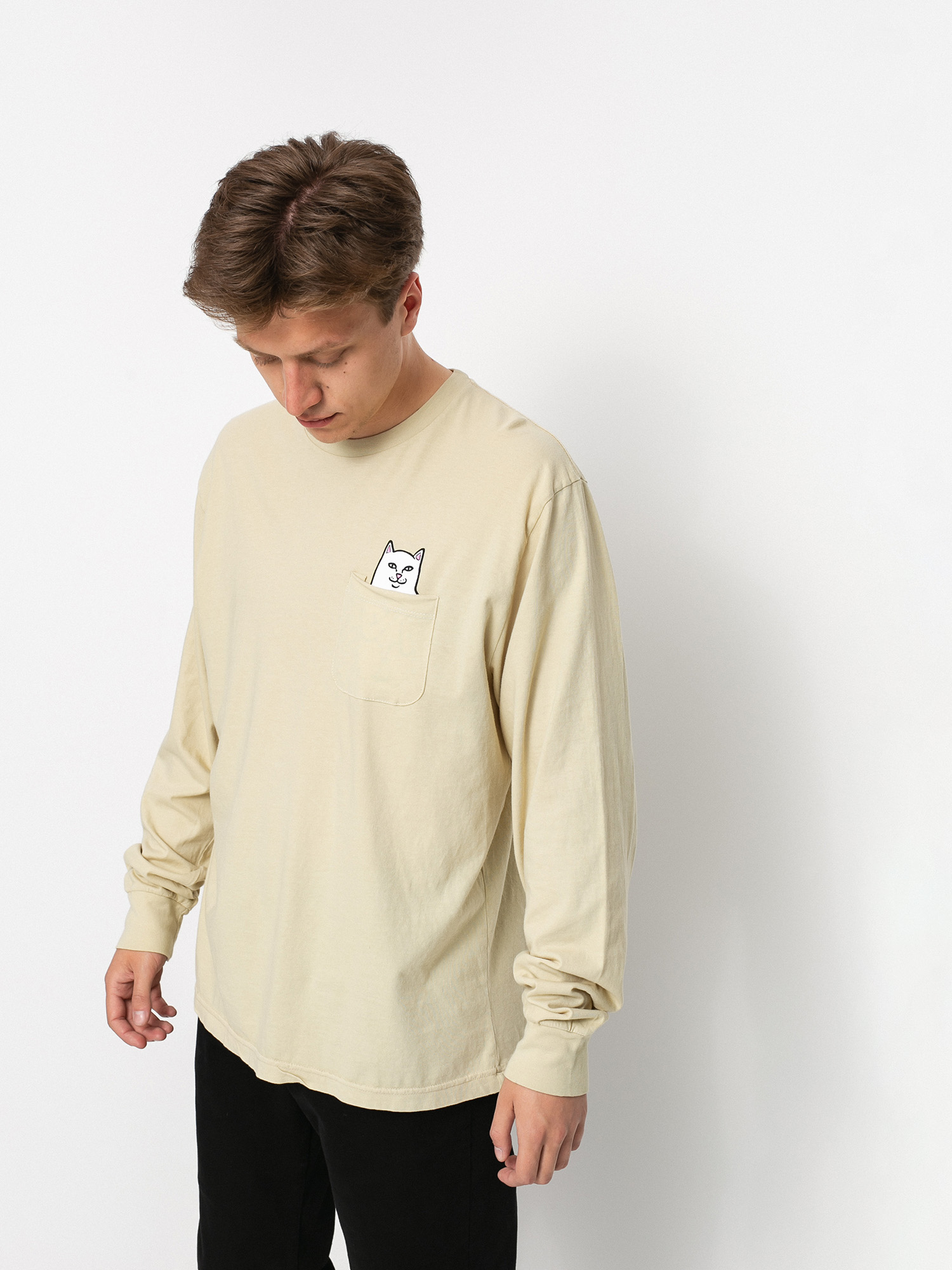 RipNDip Lord Nermal Pocket Hosszú ujjú felső (tan)