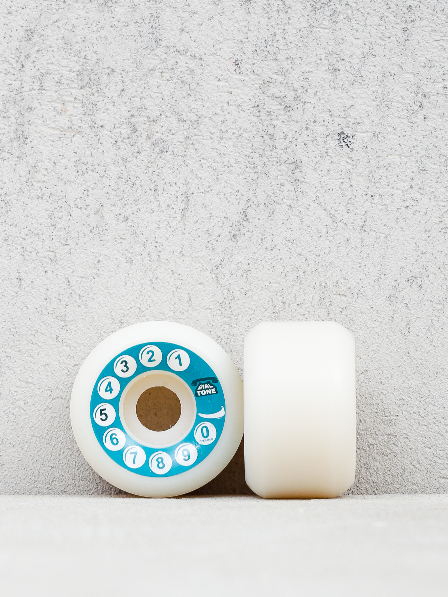 Dial Tone Og Rotary Standard Gördeszka kerék (white/teal)